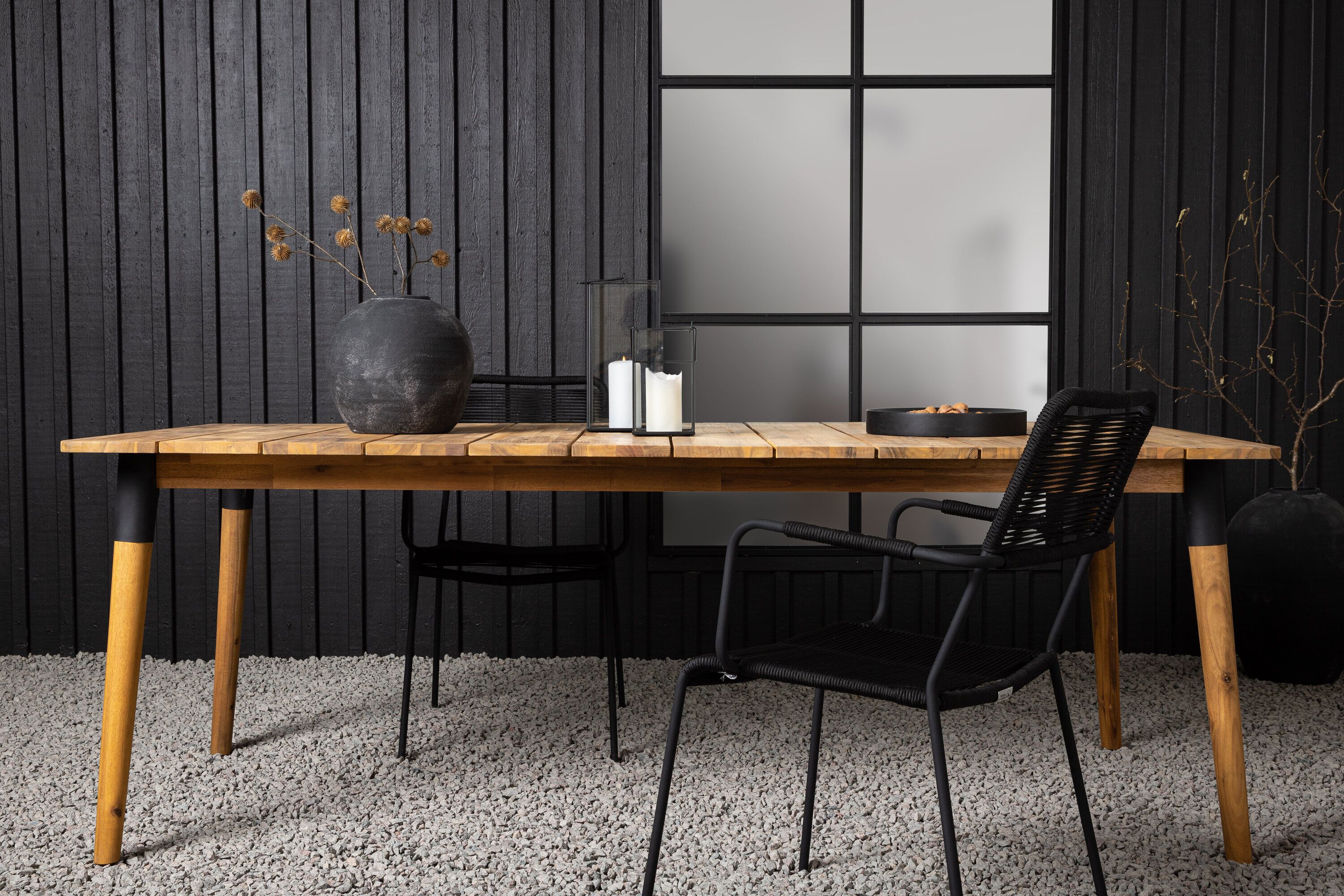 Nohr Malek Tuintafel 210×100 cm – Natuurlijke acaciahouten eettafel voor buiten