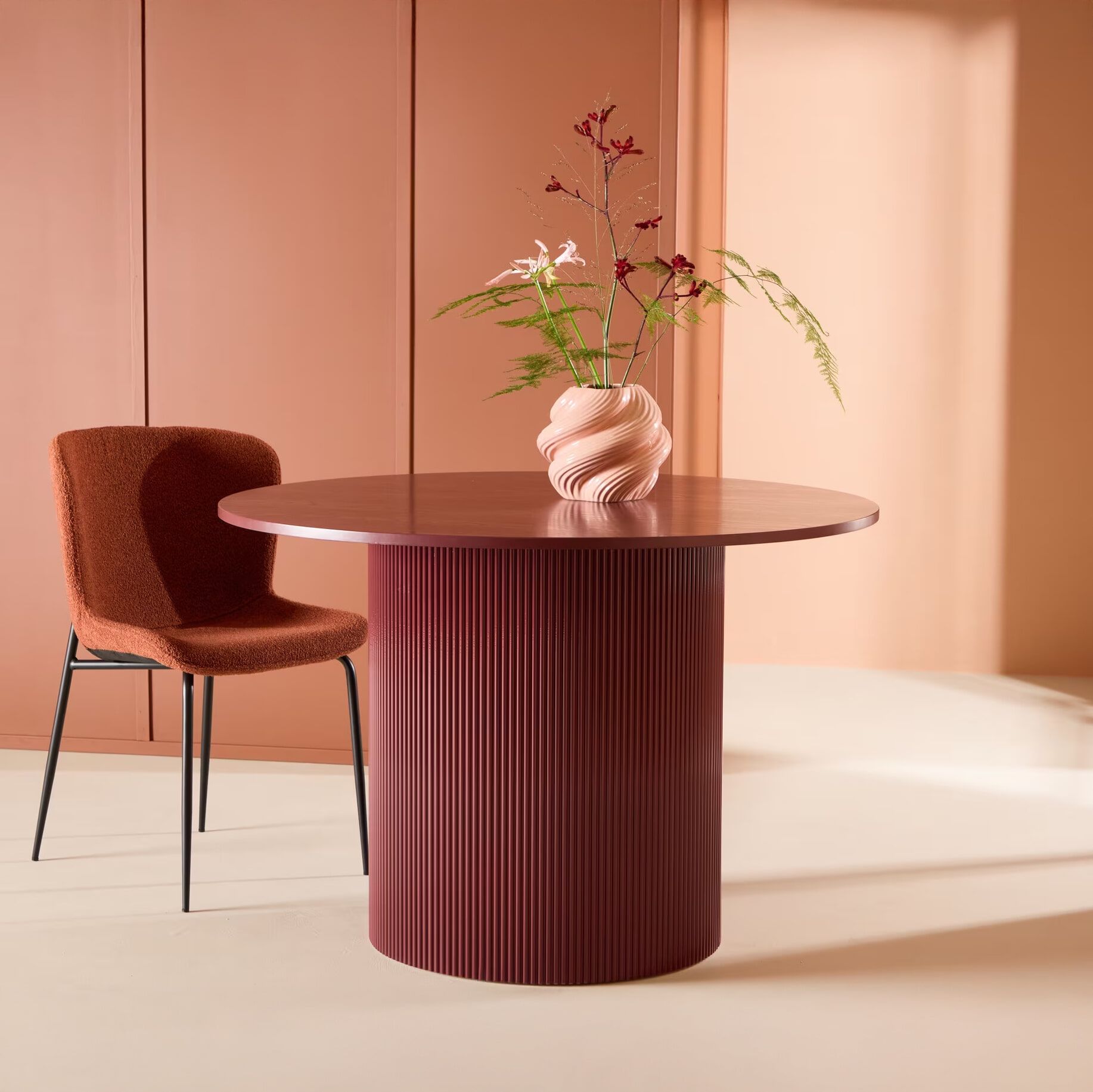Nohr Mistina ronde eettafel 110 cm – Burgundy