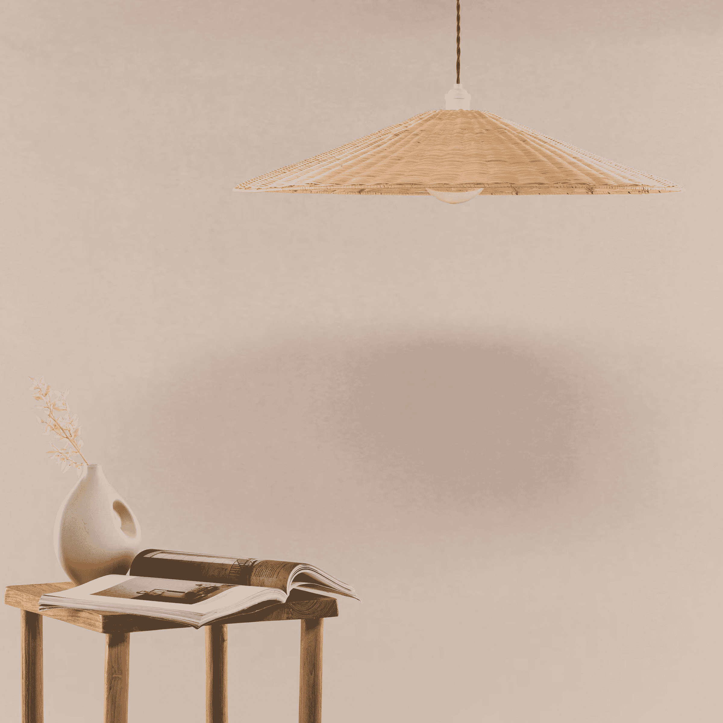 Nohr Naim Hanglamp – Rustiek Rattan Design voor Warm Interieur