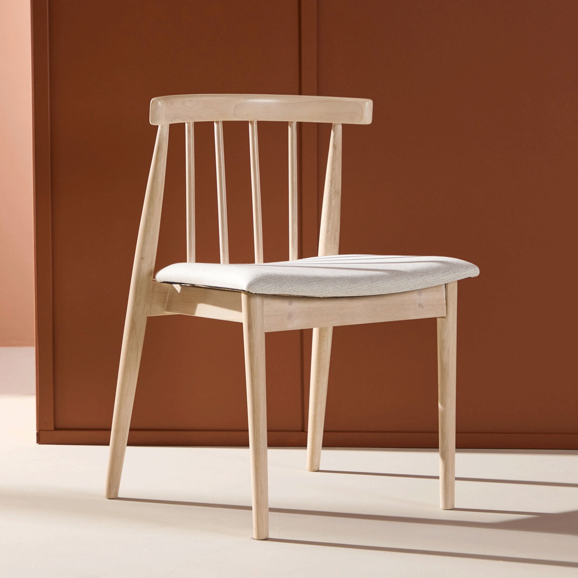 Nohr Neomi Eetkamerstoel Whitewash – Elegante 2‑Pack voor een Stijlvolle Eethoek