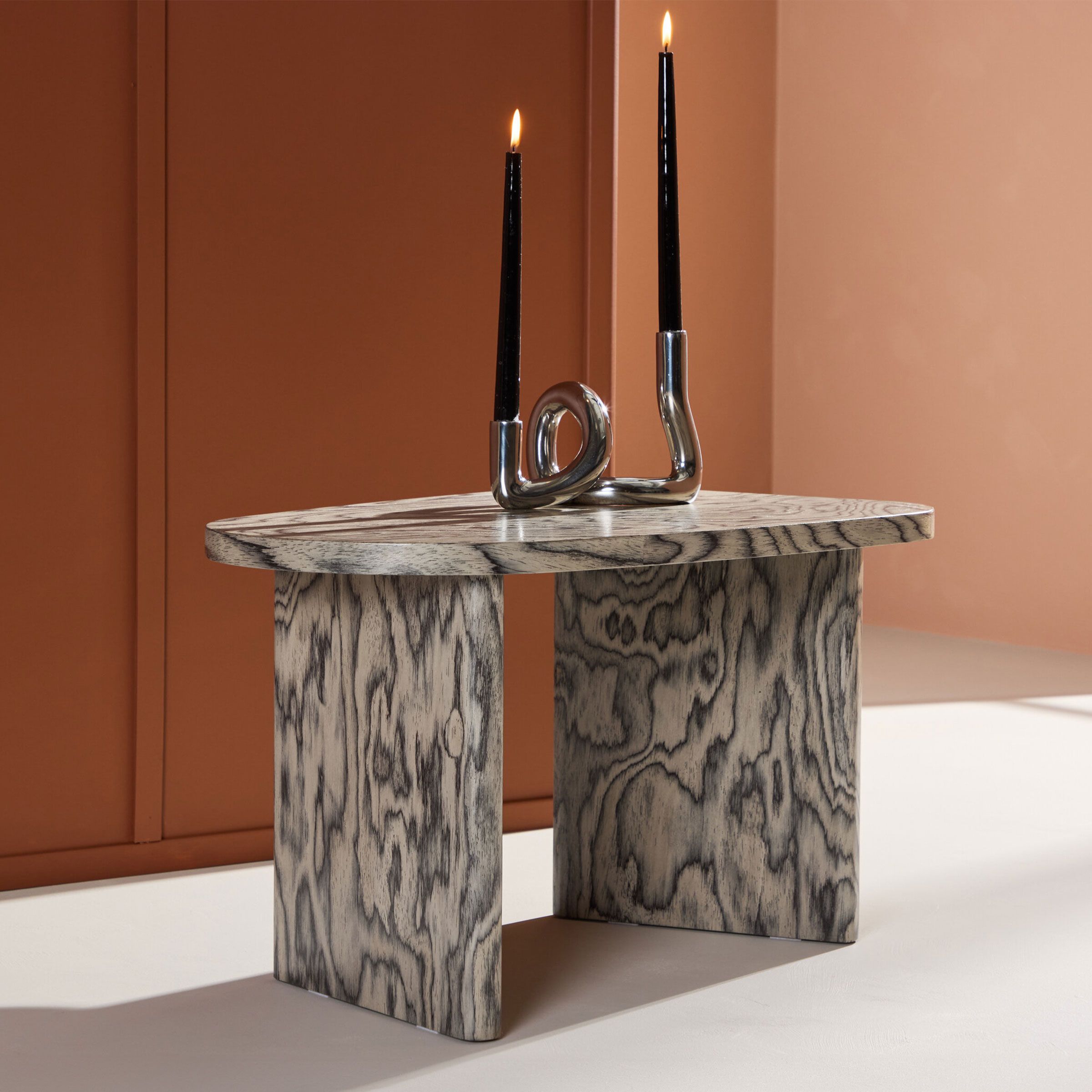 Nohr Organische Salontafel Jenea – Strakke Grijze Elegantie voor de Moderne Woonkamer