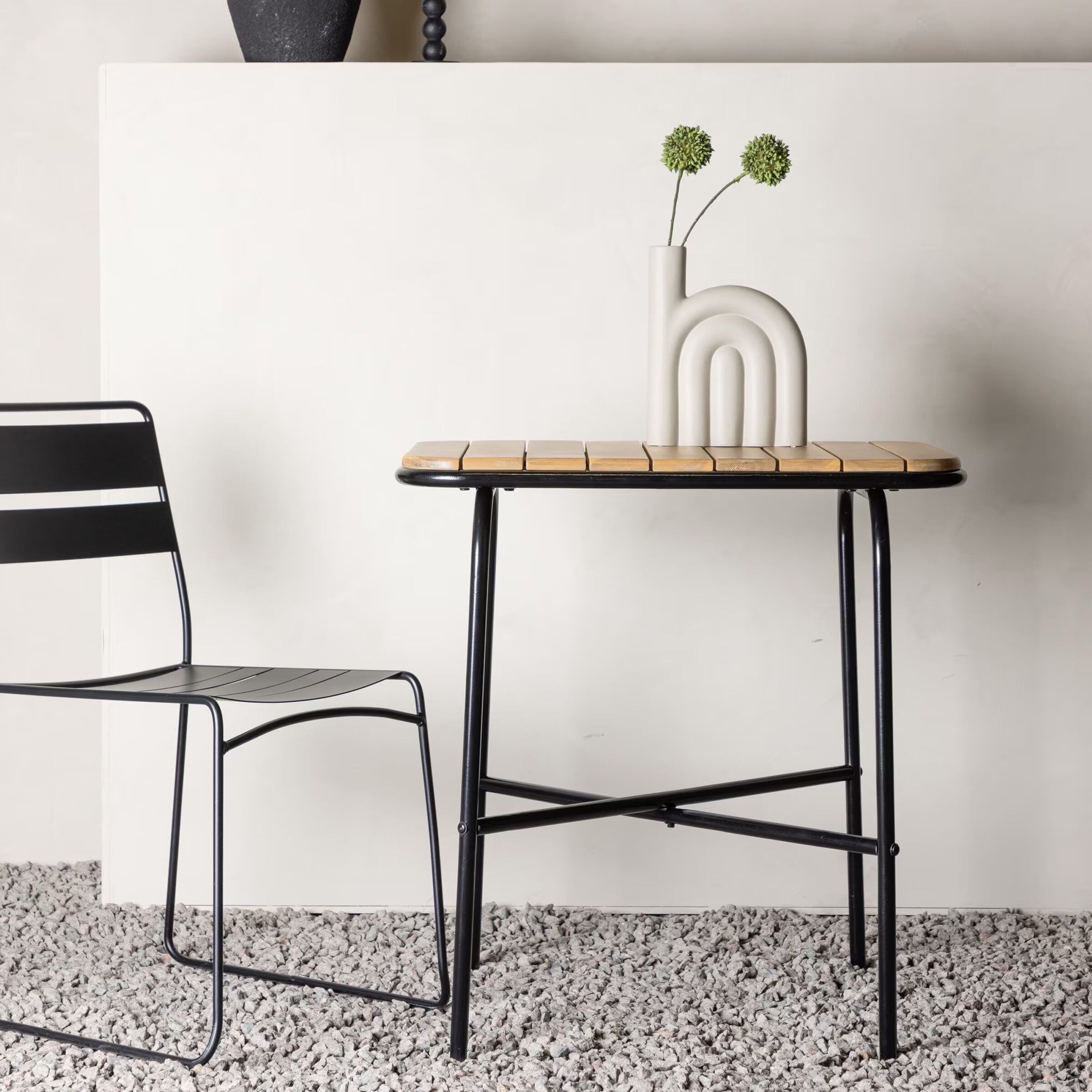 Nohr Outdoor Bistrotafel Ruy – Moderne Acaciahouten Cafétafel voor de Tuin