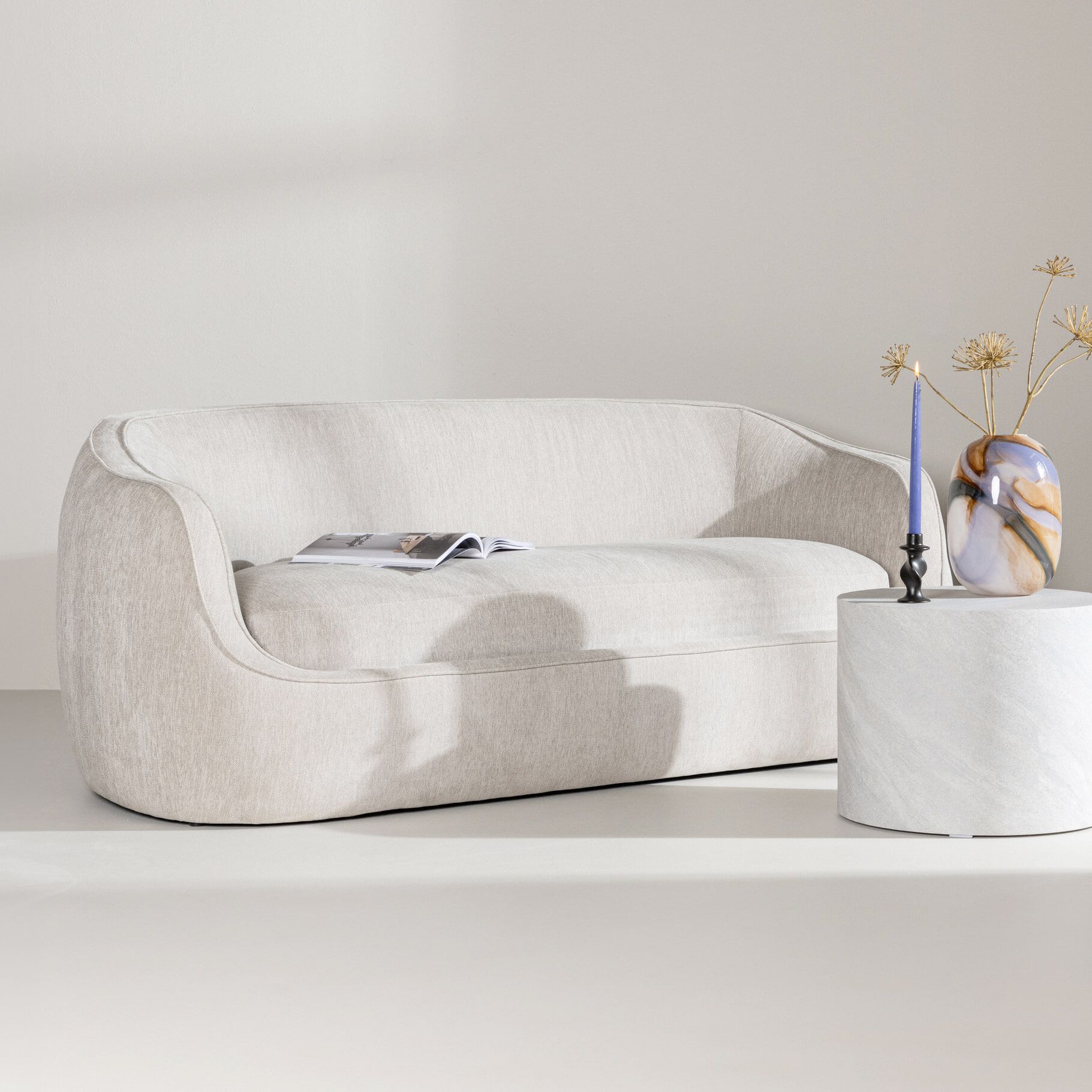 Nohr Quentella 3‑zitsbank – Lichtgrijs, modern comfort voor elke woonkamer