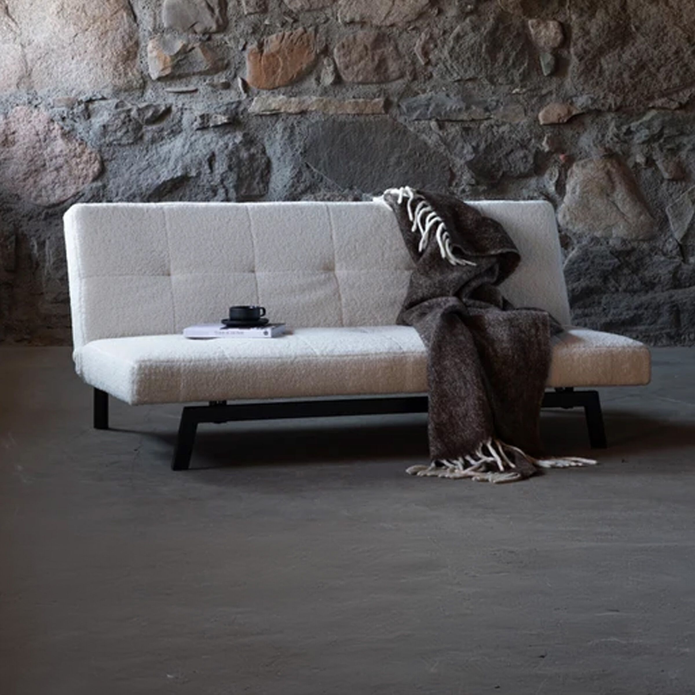 Nohr Rhesa Teddy Slaapbank – Strakke Scandinavische Comfort in Wit