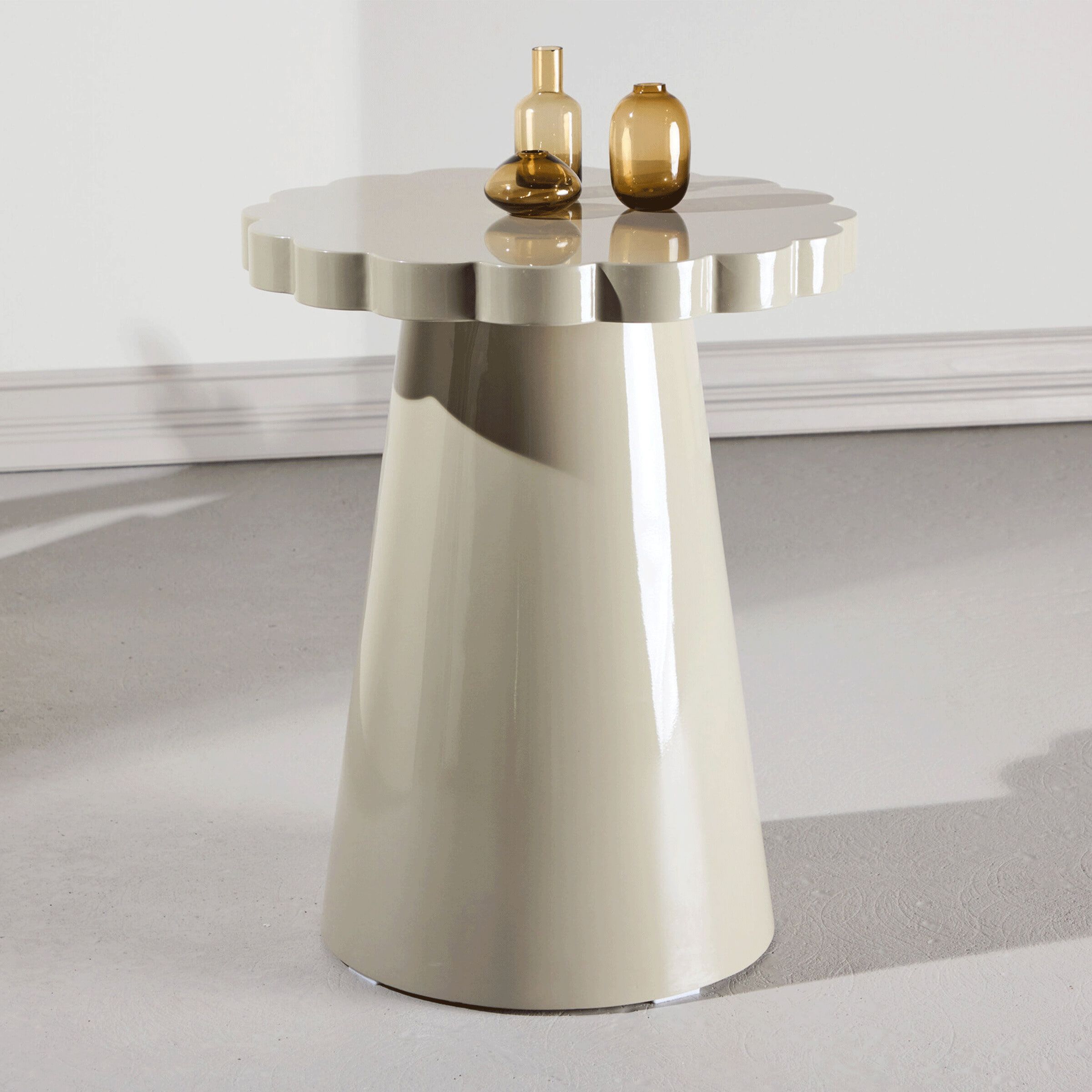 Nohr ronde bijzettafel Dorie 45 cm – tijdloos beige design