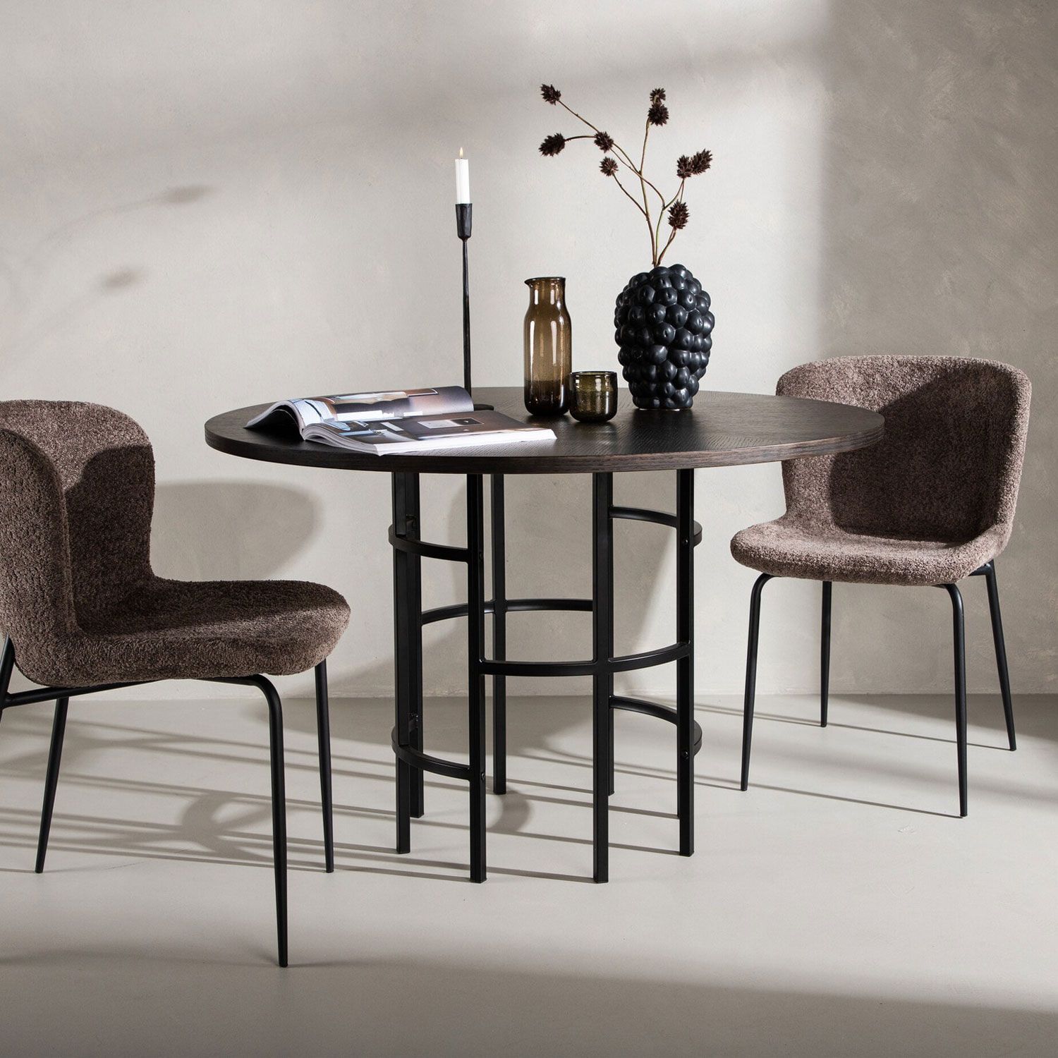Nohr Ronde Eettafel Vu – Moderne blikvanger in Mokka