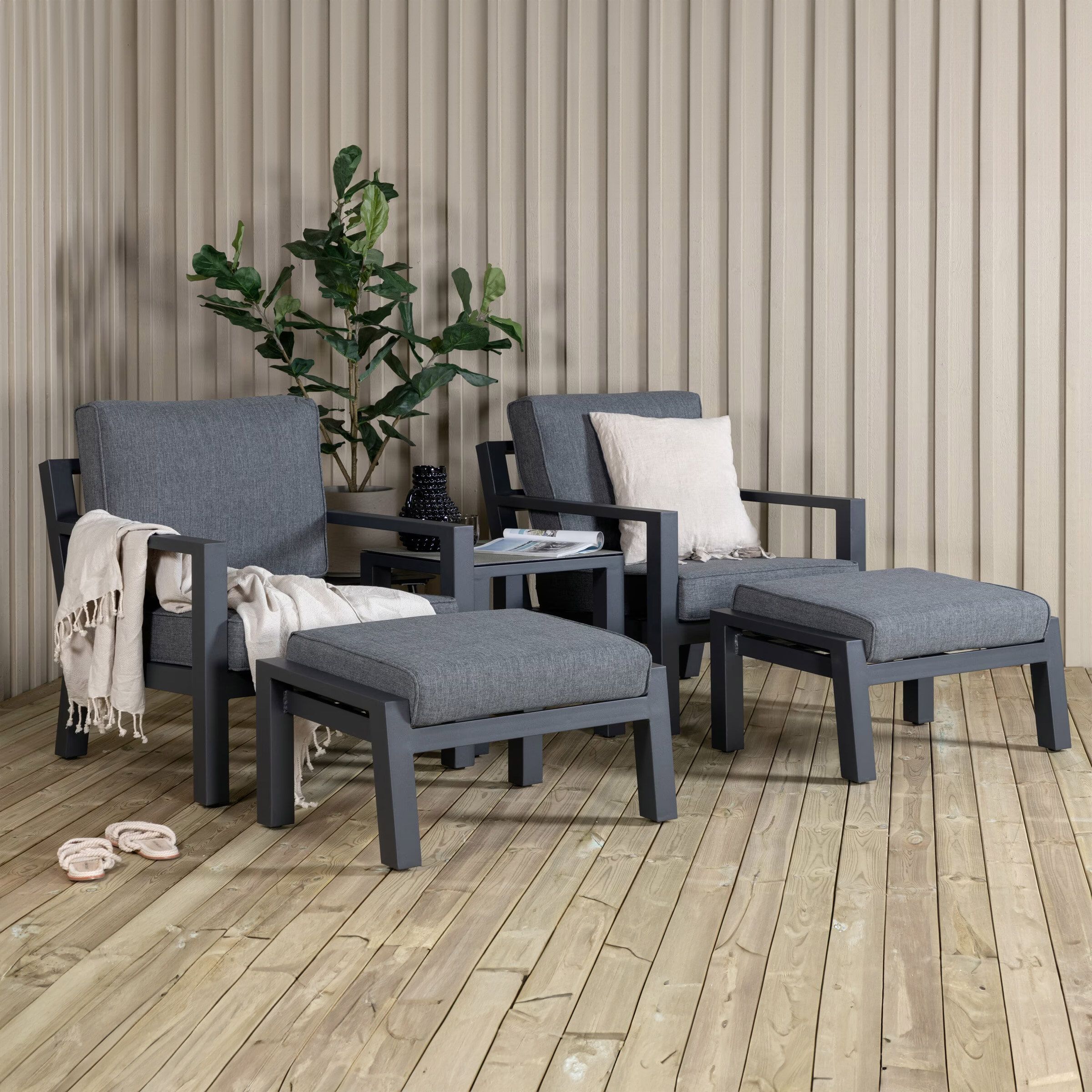 Nohr Searra Loungeset – Moderne Elegantie voor Balkon en Terras