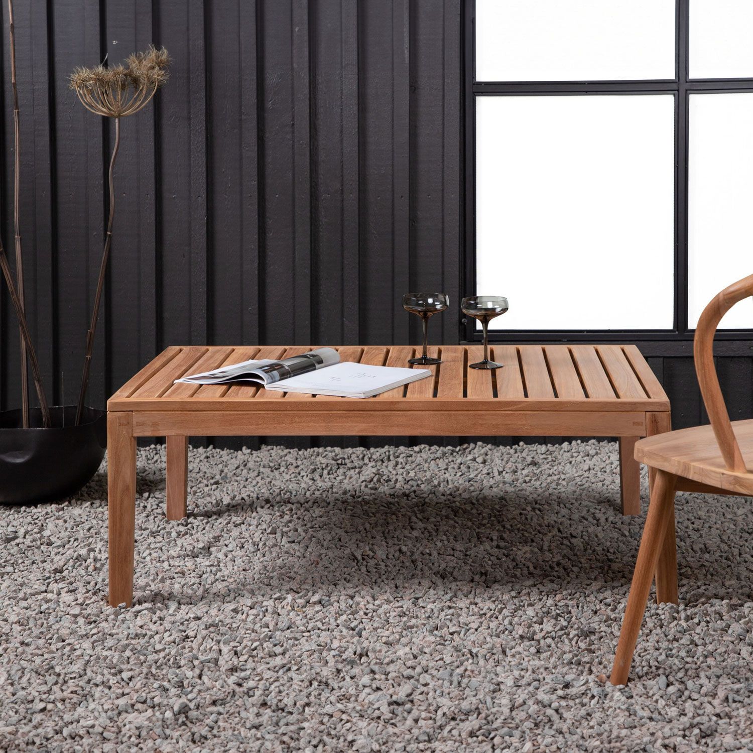 Nohr Shalonda Salontafel – Natuurlijke Teakhouten Loungetafel voor Buiten