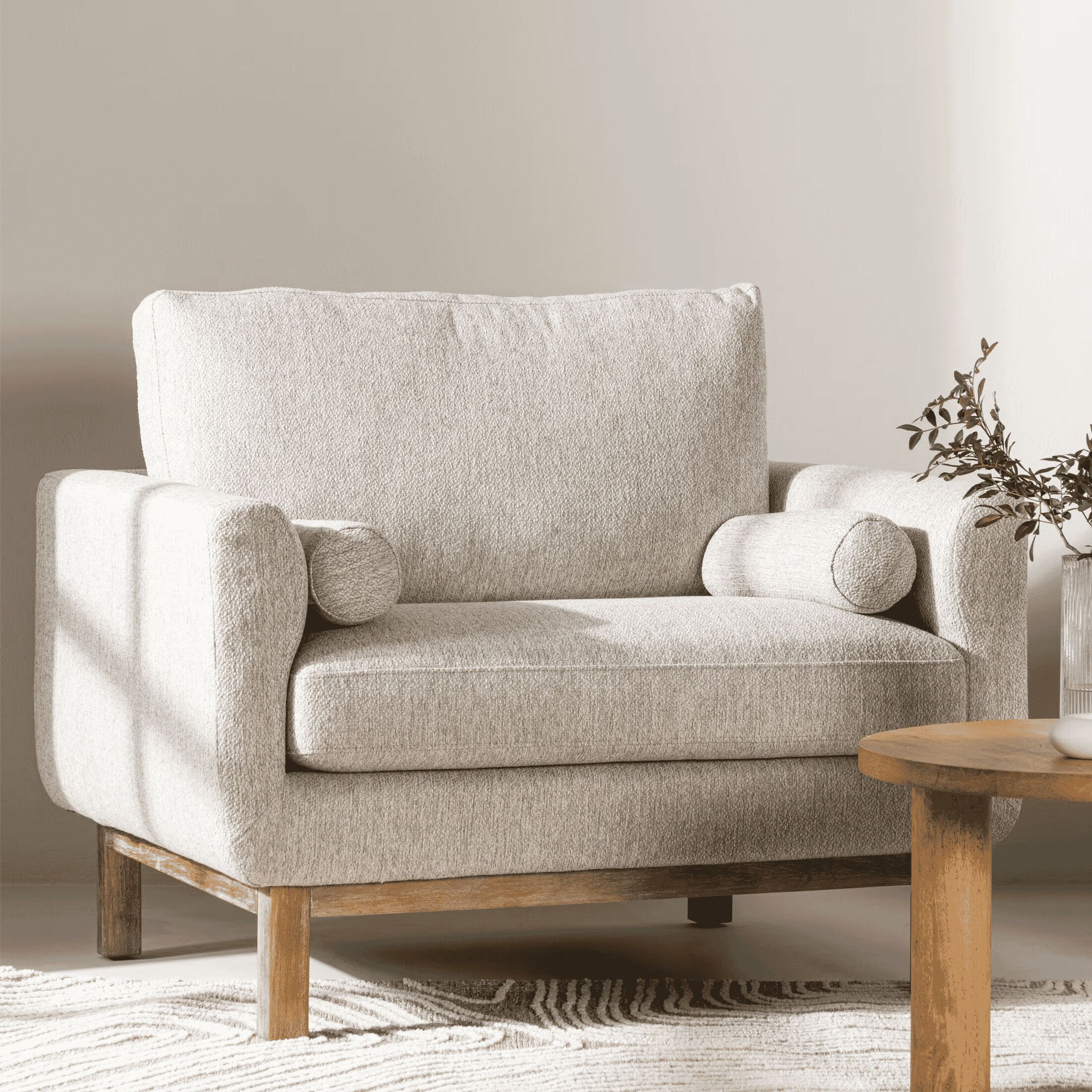 Nohr Shanai Bouclé fauteuil – Tijdloos comfort in warm beige
