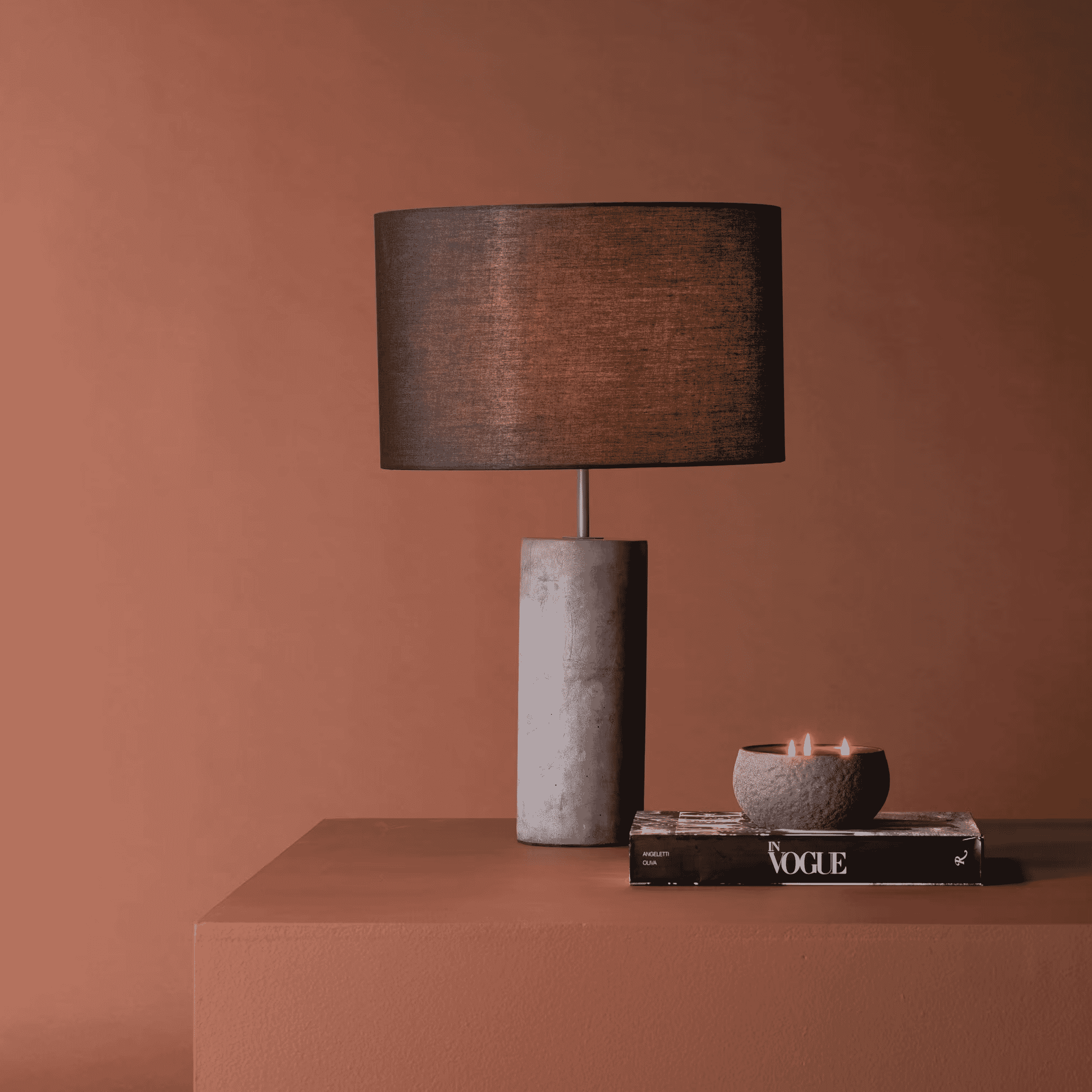 Nohr Stepen tafellamp – strak grijs design voor elke ruimte