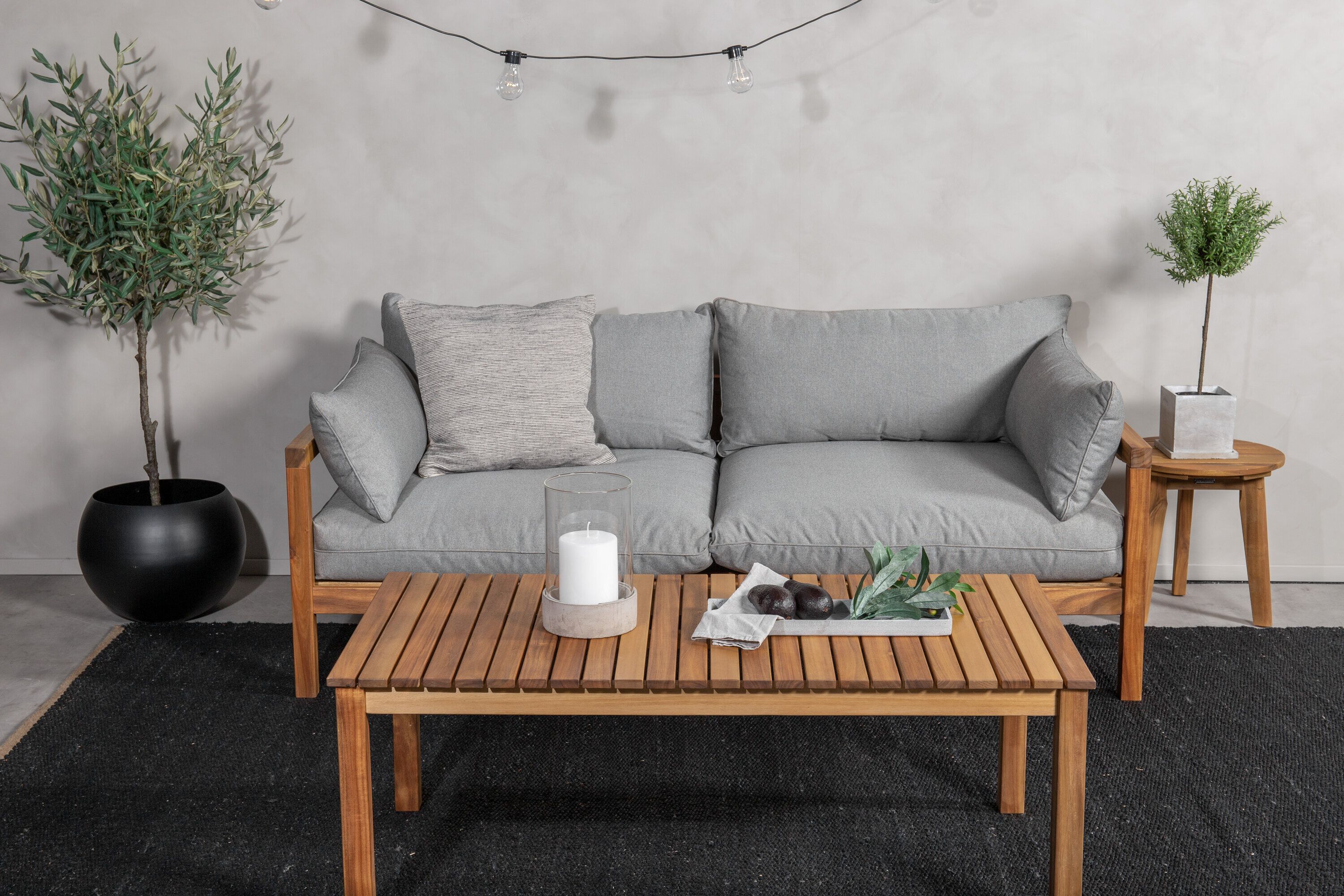 Nohr Tenia 2‑zits Loungebank in Acaciahout – Comfort en stijl voor je terras