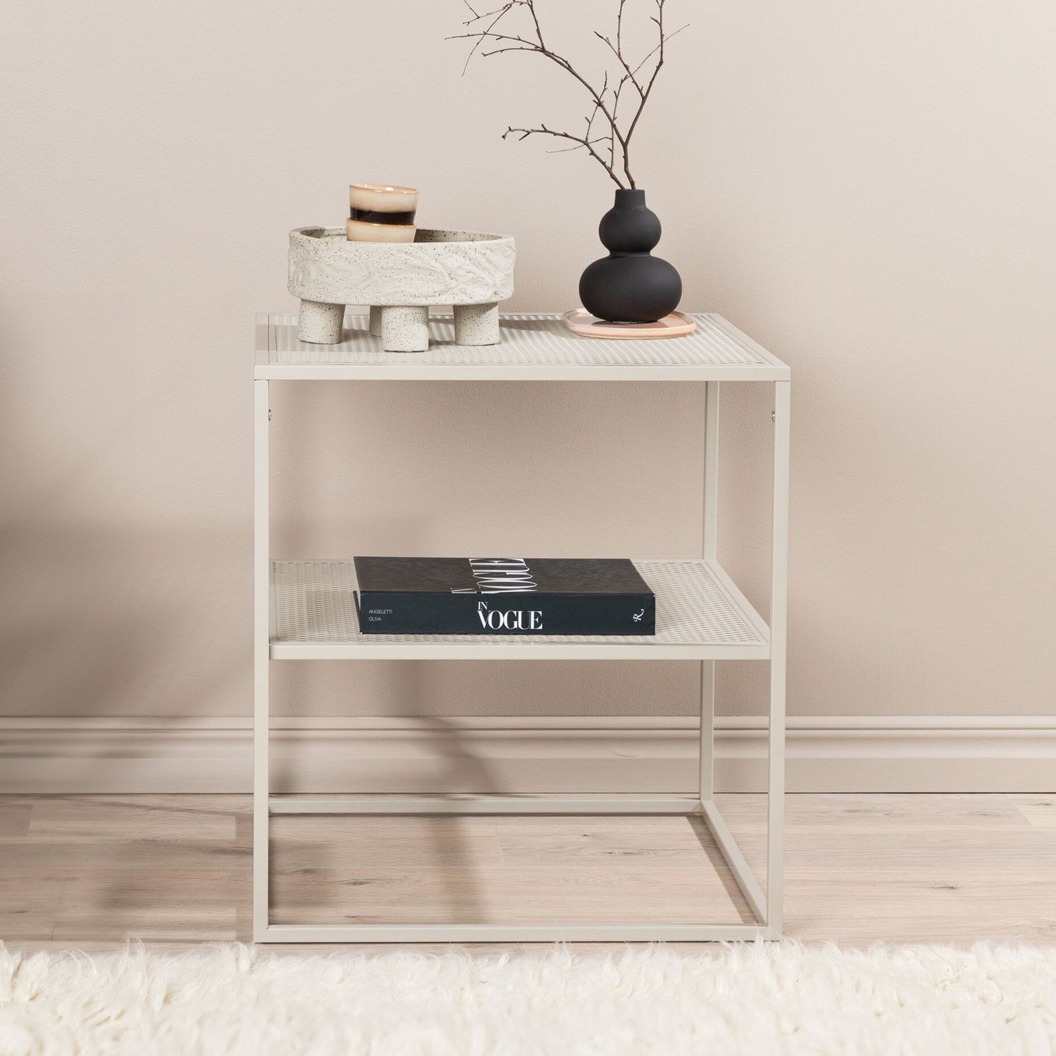 Nohr Verity Salontafel – Strak, Beige Vierkant Design voor Modern Wonen