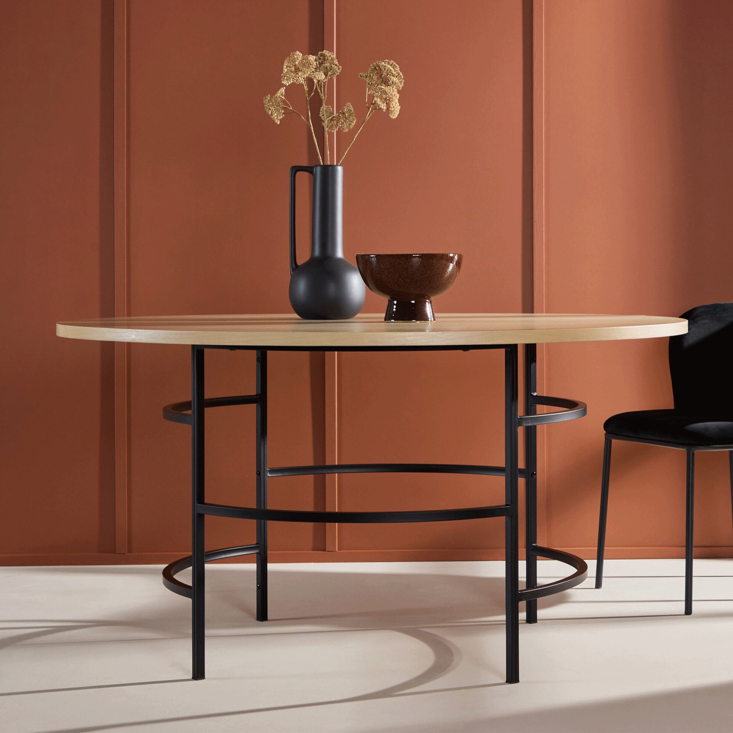 Nohr Vu Ronde Eettafel 140 cm – Whitewash: Scandinavisch Design voor een Gezellige Eetkamer