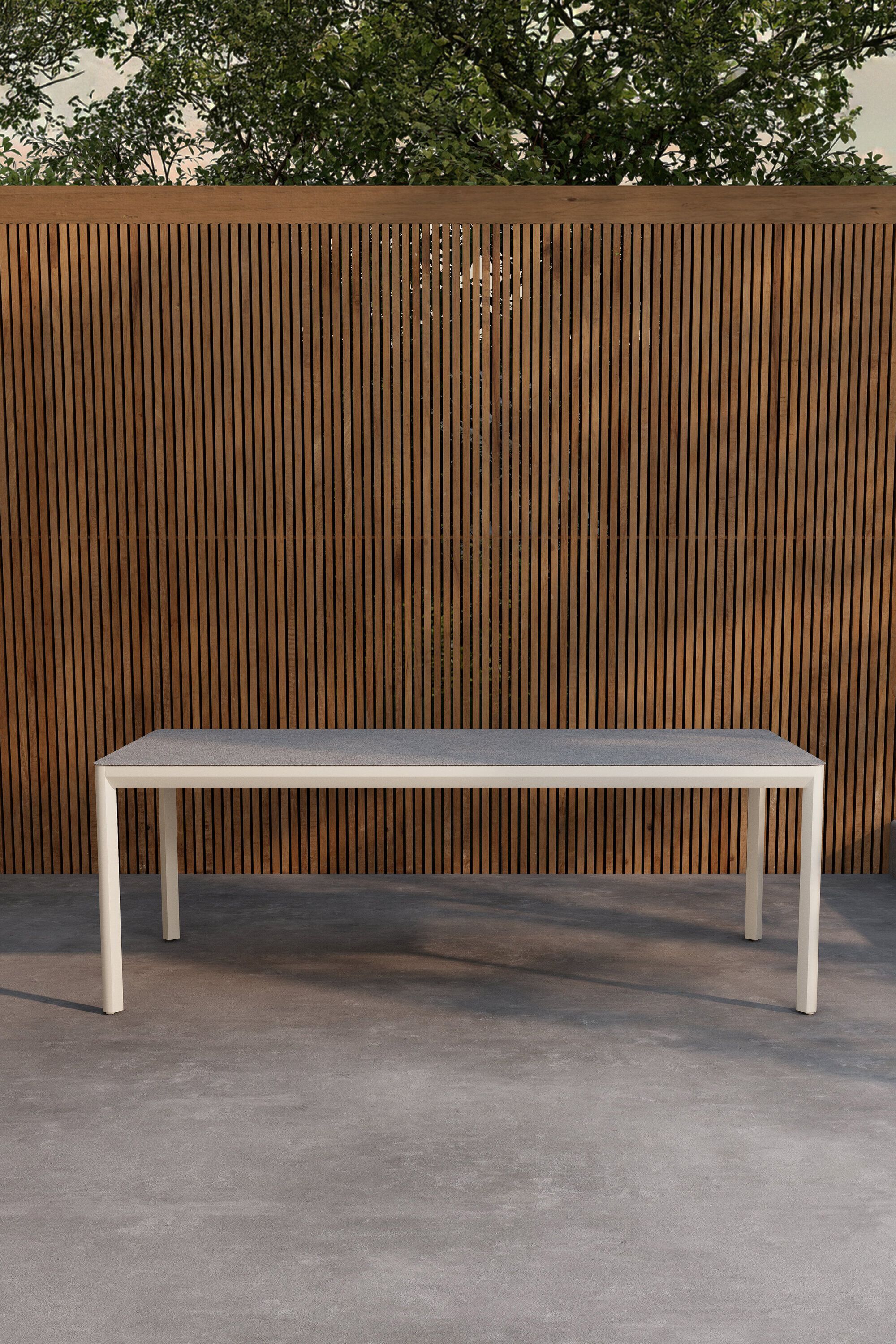 Nohr Zachari Tuintafel – Moderne eethoek met keramisch glas in beige