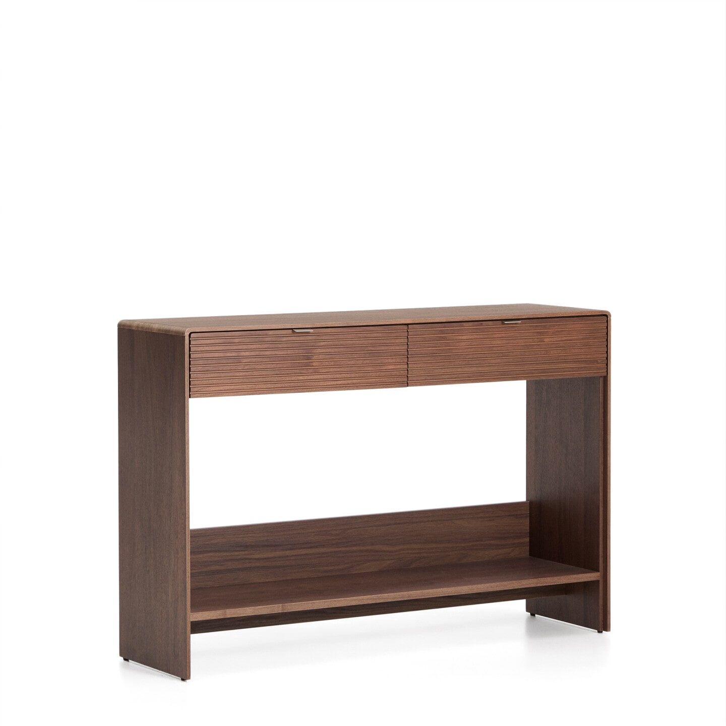 Norlen Sidetable van Kave Home – 120 cm elegant walnootfineer