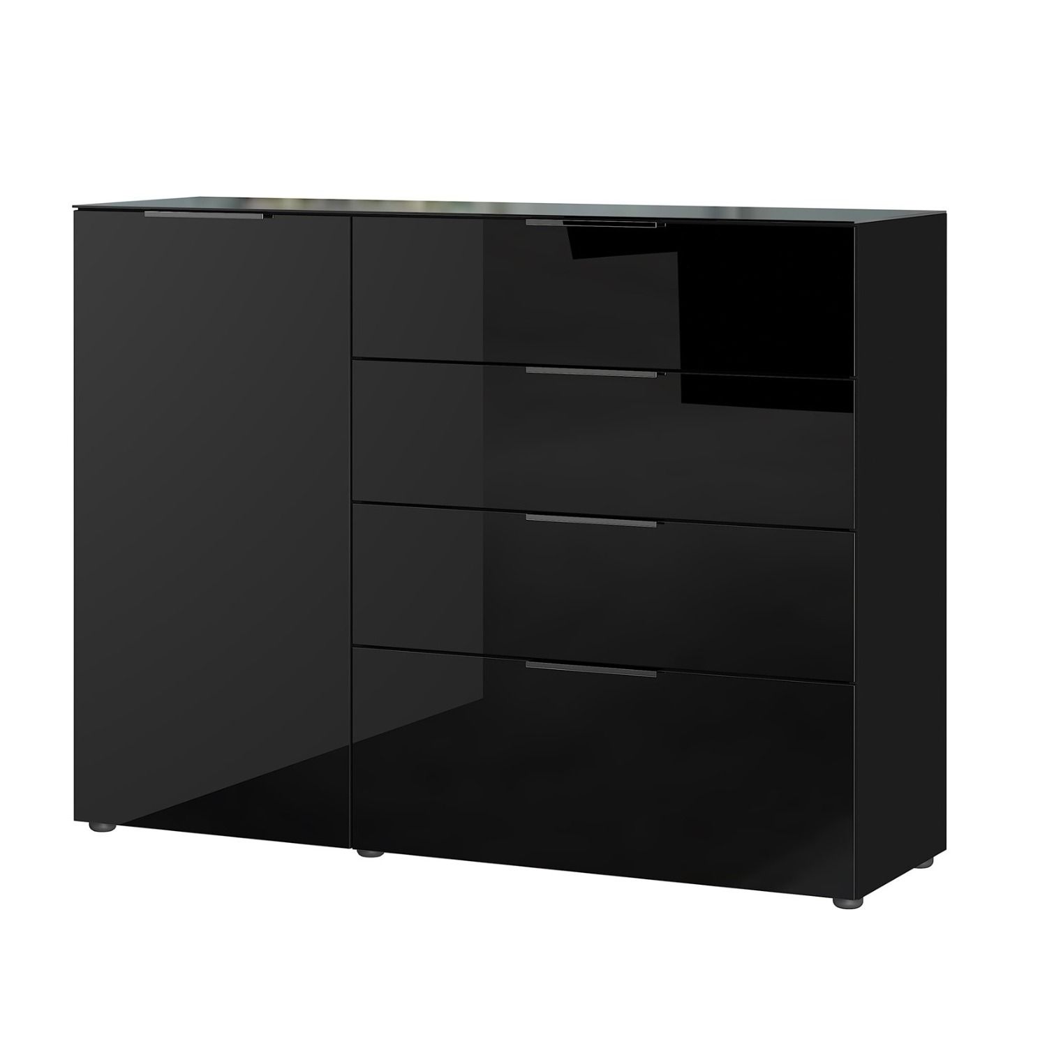 Oakland Dressoir 134 cm – Strak Zwart Design van Germania