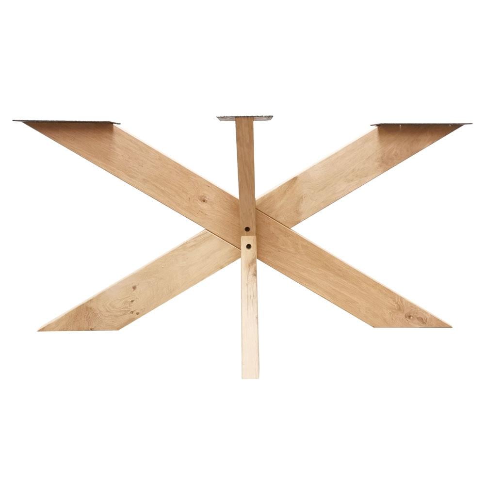 Ongelijkzijdige eiken spinpoot 140 × 70 cm – robuust en stijlvol