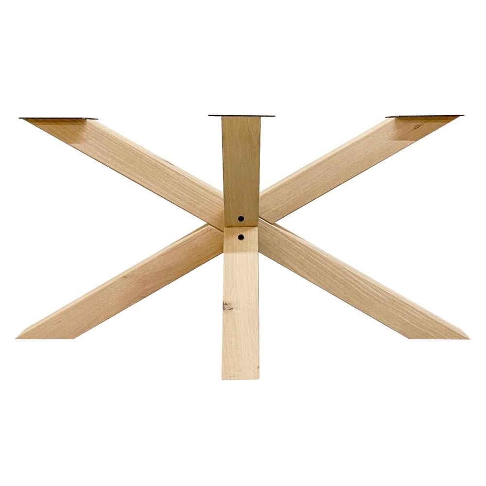 Ongelijkzijdige eiken Spinpoot – 160 × 70 cm, 72 cm hoog – Furniture Legs Europe