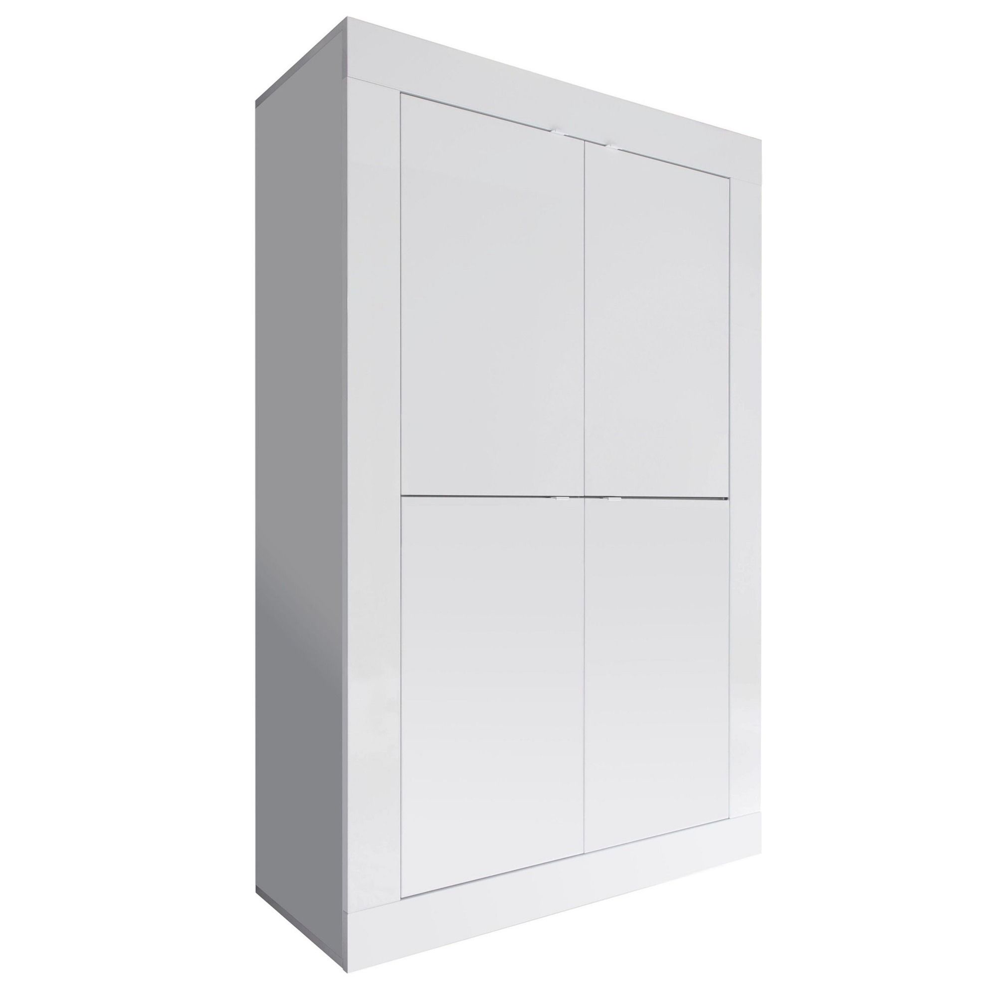Opbergkast Basic 162 cm – Hoogglans wit van Pesaro Mobilia
