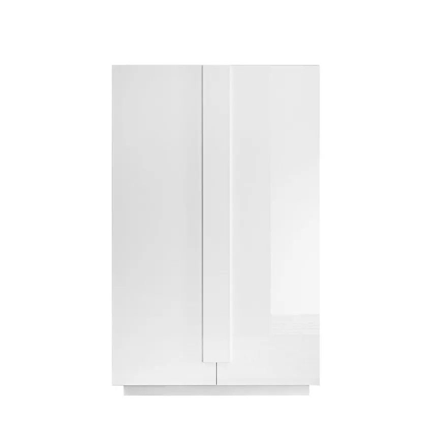 Opbergkast Jupiter – Strak Design in Hoogglans Wit, 121 × 193 cm