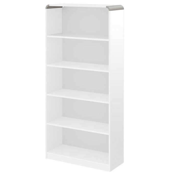 Open boekenkast Murano – 190 cm hoog, hoogglans wit