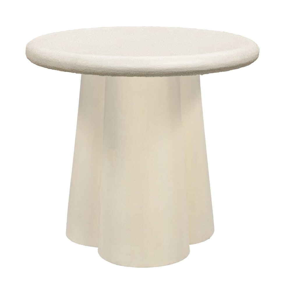 Optimaliseer je woonruimte met de Sohome Ronde Bijzettafel Scottie Beton – 50 cm, Beige