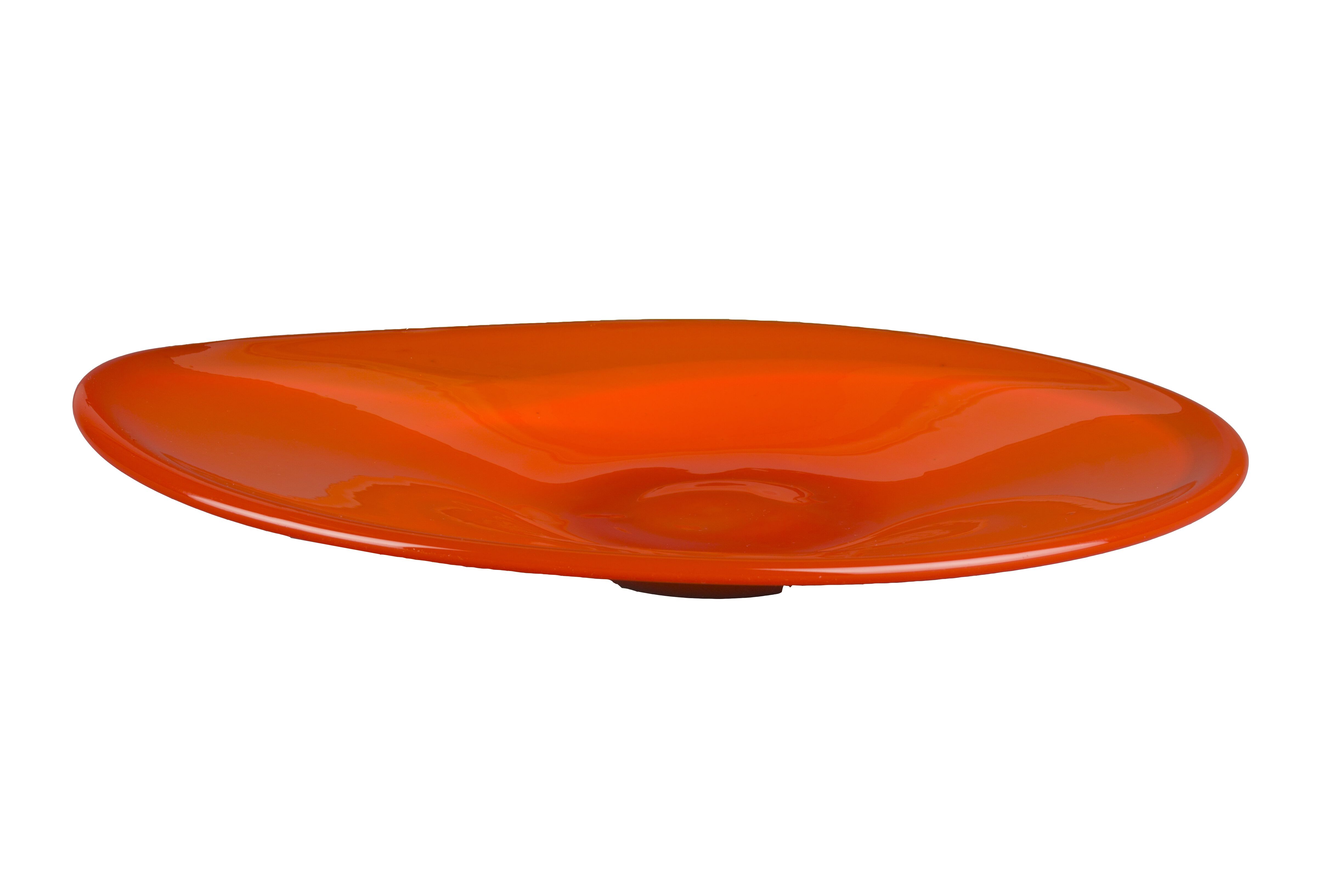 Oranje Dutchbone Schaal Gable Glas – Levendig Accent voor Elk Interieur