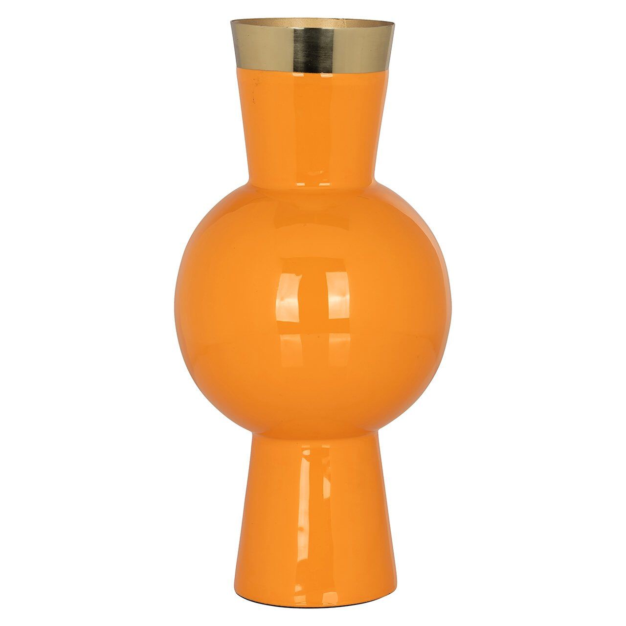 Oranje Richmond Clem Vaasje – Minimalistisch statement van 30 cm