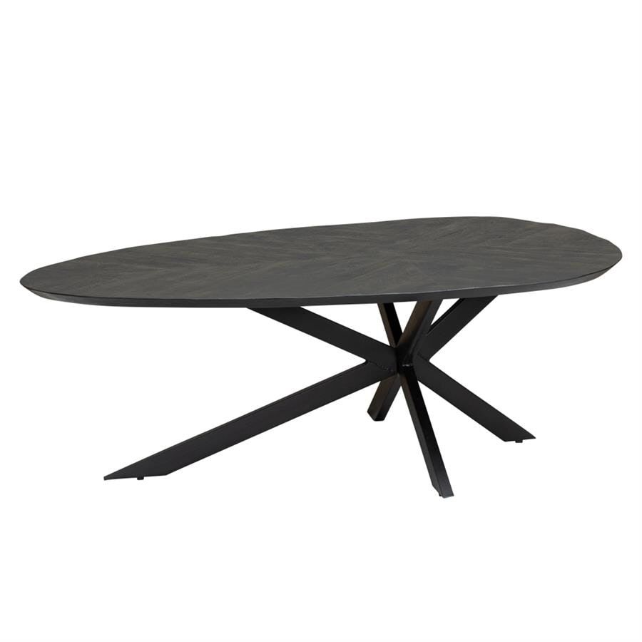 Organische Salontafel Pianella van Tower Living – Stijlvol Zwart Mangohout