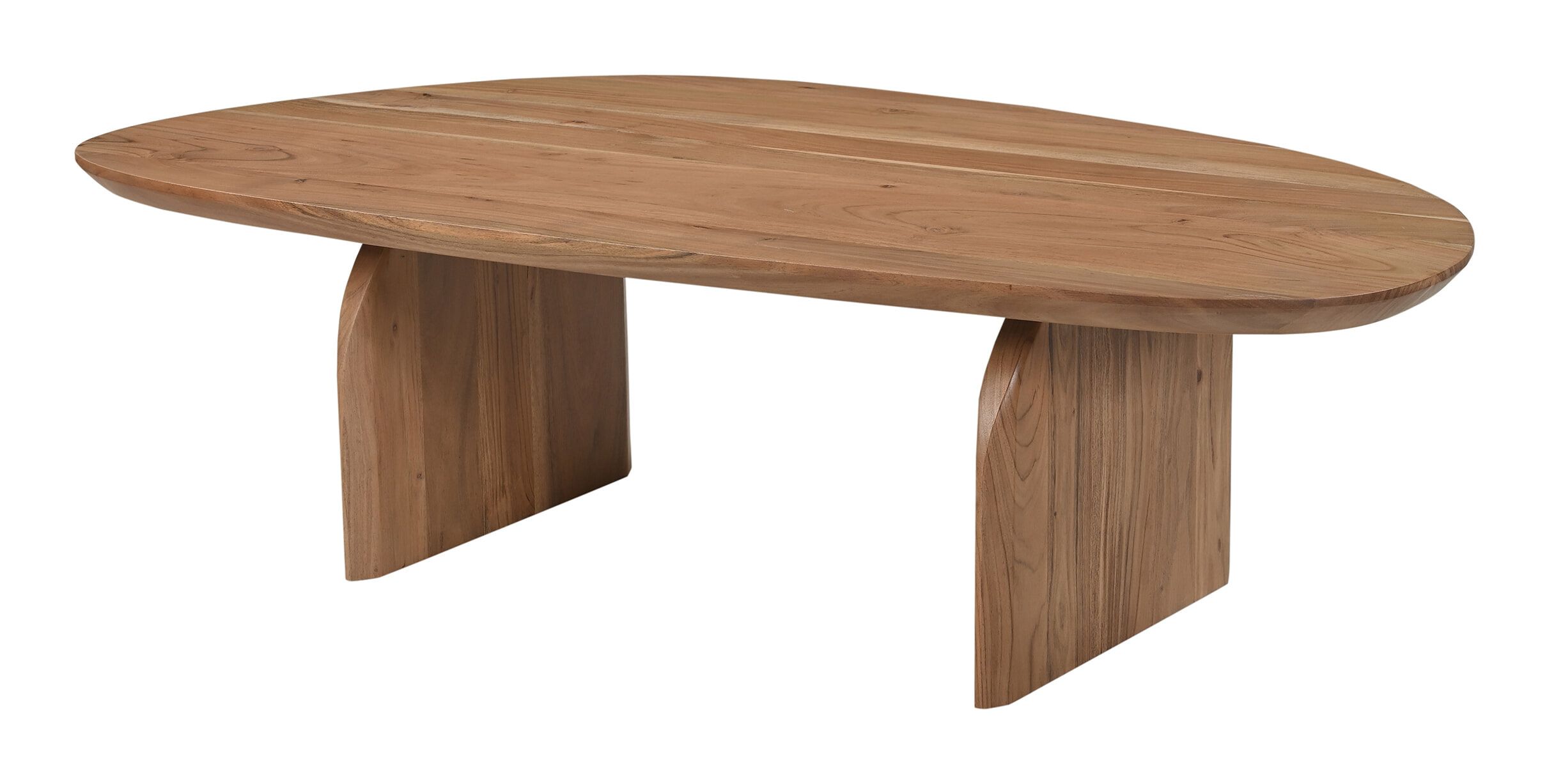 Organische Salontafel Sequia van Artistiq – Duurzaam Acaciahout, 135 × 76 cm