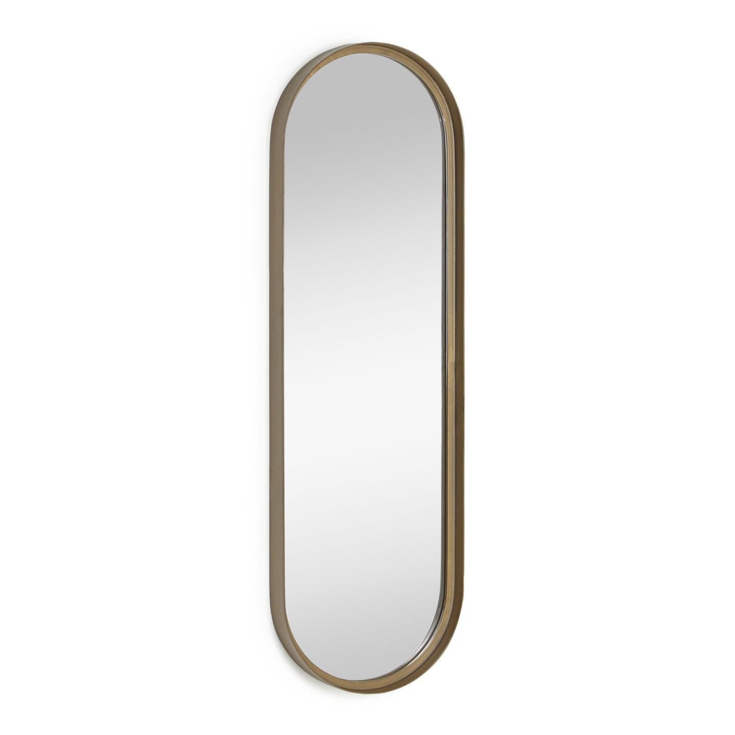 Ovale Spiegel Tiare van Kave Home – Gouden Stijl, Direct Klaar voor de Wand