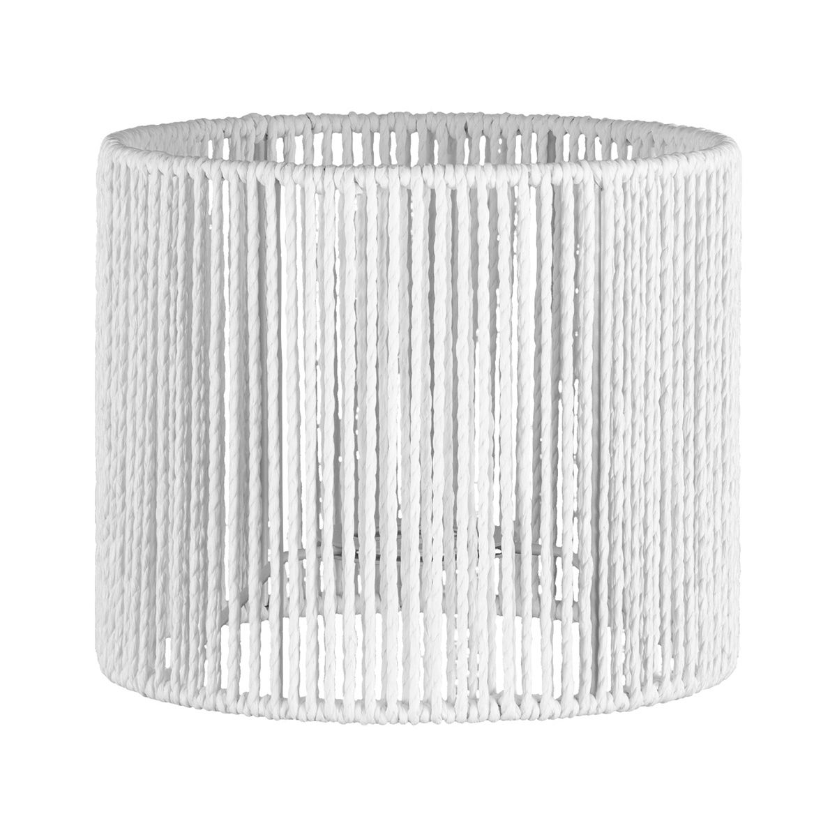Papieren Woven Lampenkap – Modern Witte Cilindrische Lampenkap voor Wand‑ en Tafellampen