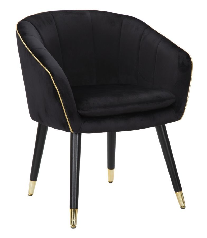 Parijs Fauteuil – Luxe Zwart‑Gouden Design van Mauro Ferretti