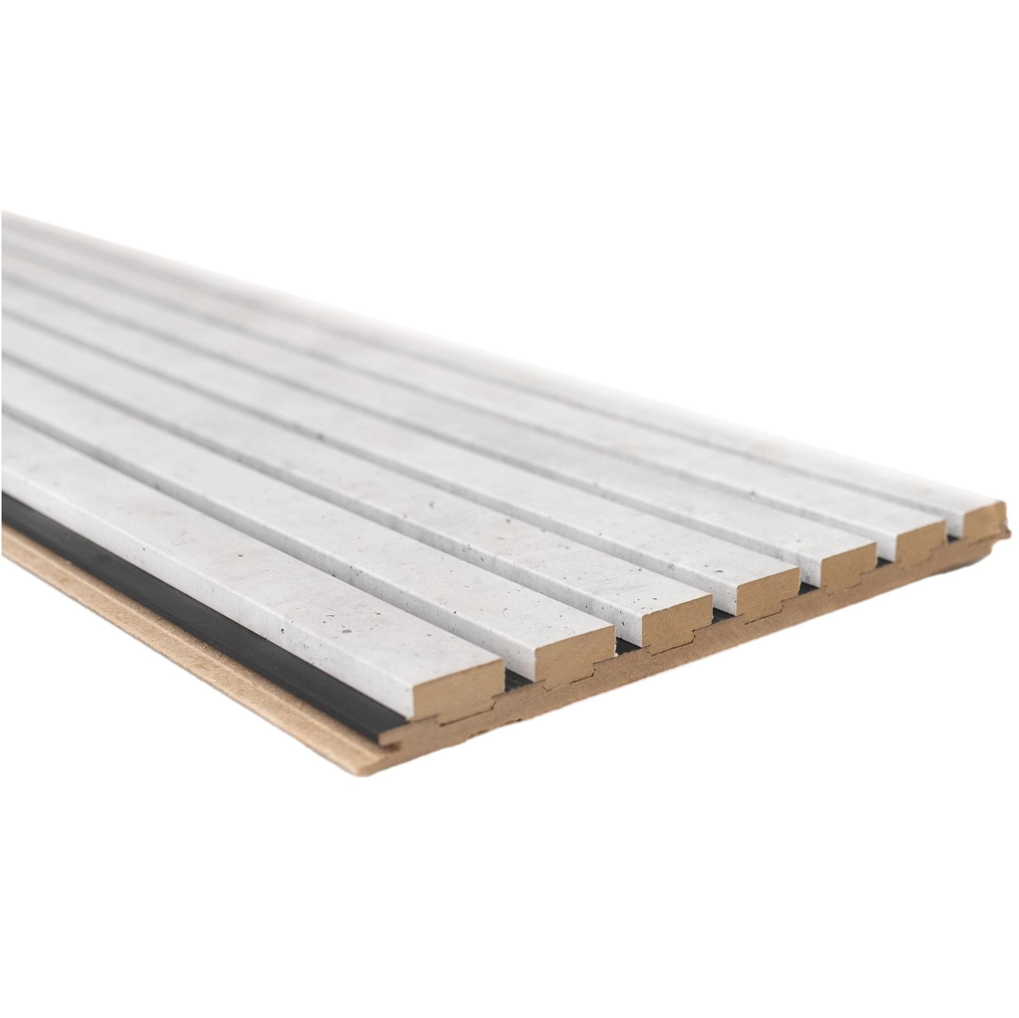 Pedro wandpaneel 30 × 277 cm – beton grijs met zwart