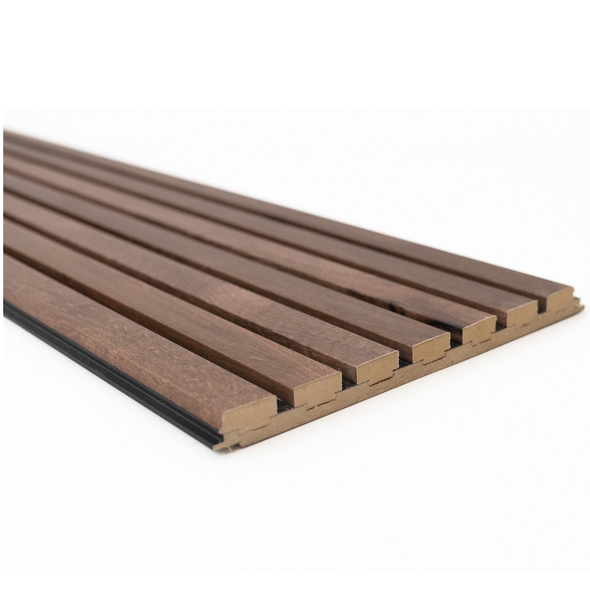 Pedro Wandpaneel 30 × 277 cm – casteljagen eiken met zwarte afwerking