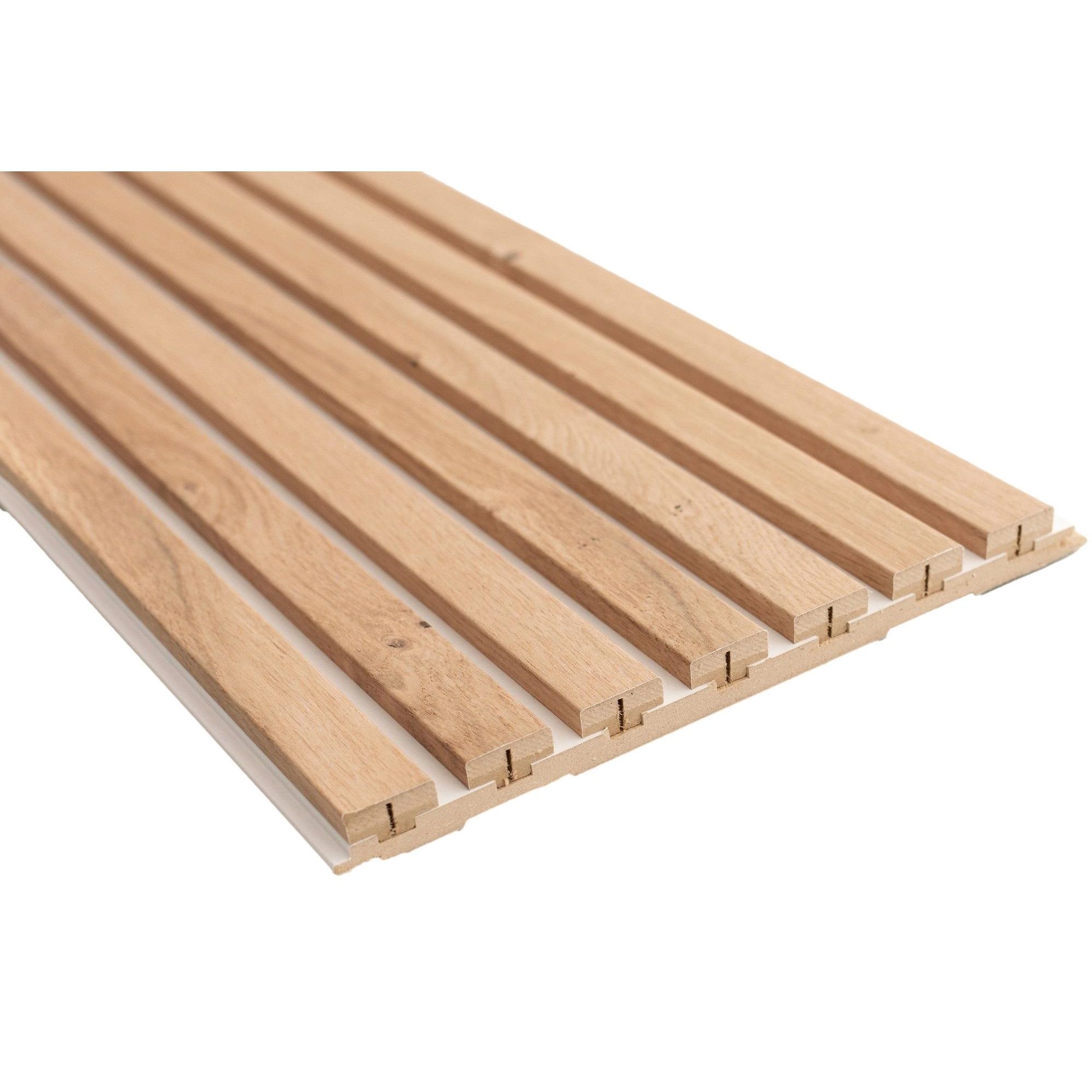 Pedro wandpaneel 30 × 277 cm – eiken met wit – UV‑resistente muurdecoratie