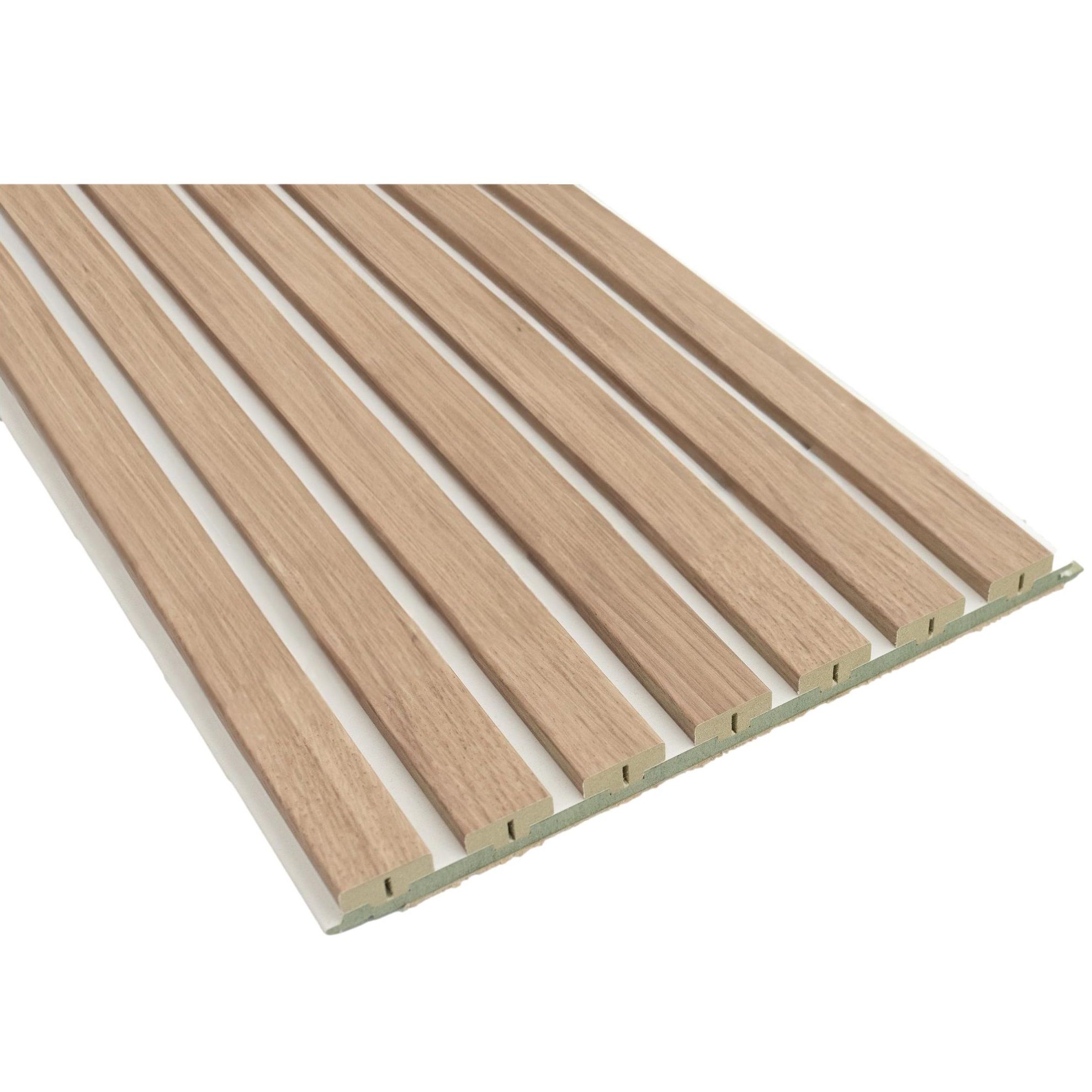 Pedro wandpaneel 30 × 277 cm – naturel eiken & wit