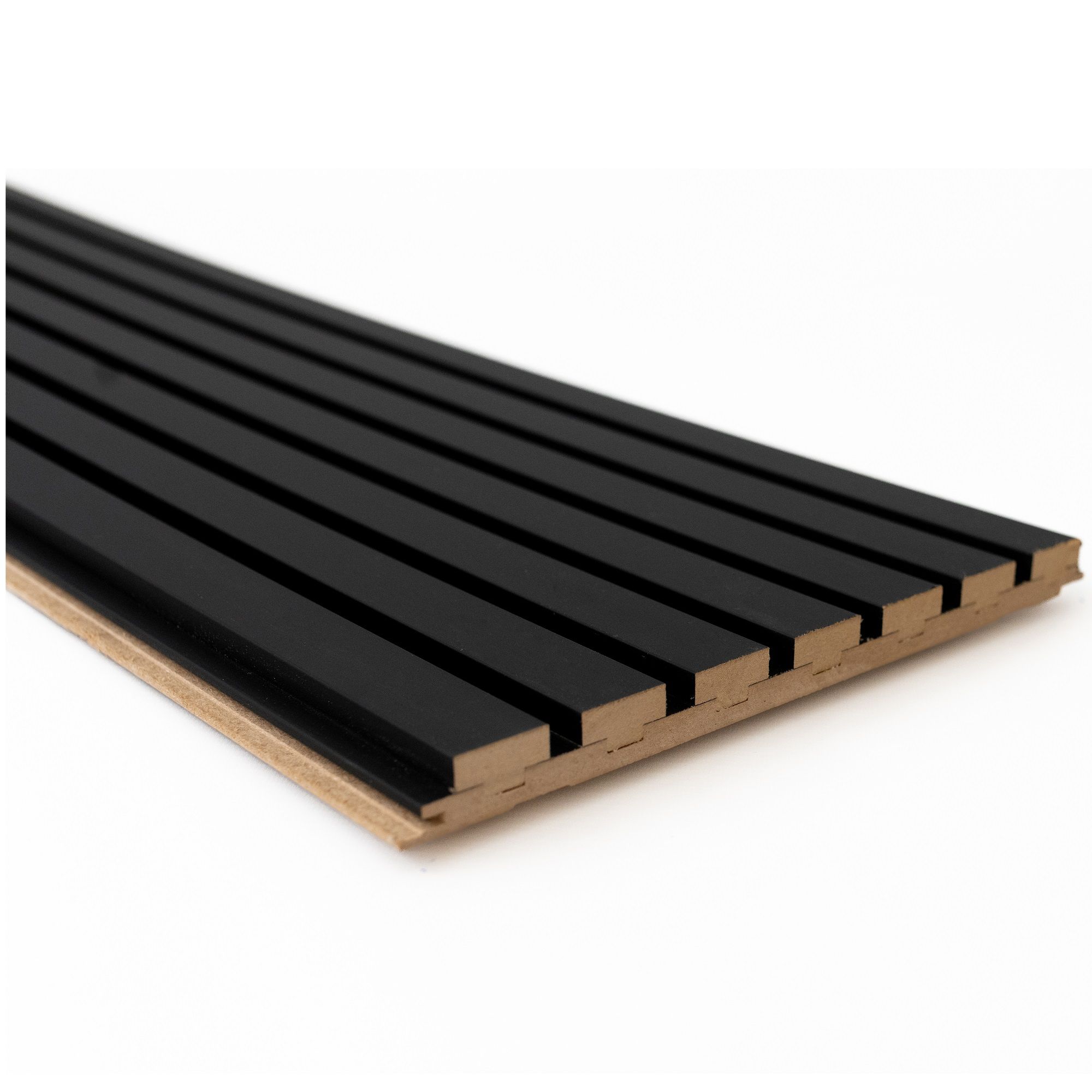 Pedro wandpaneel 30×277 cm – matzwart, stijlvol & duurzaam
