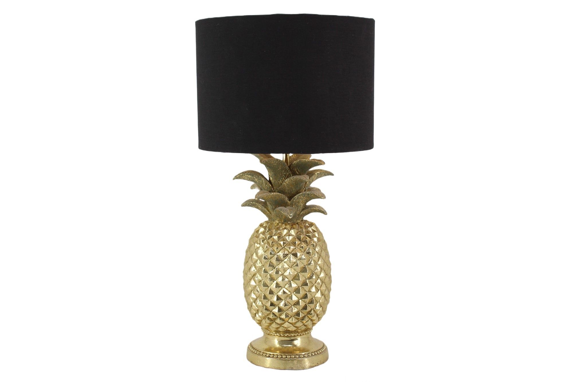 Pineapple Tafellamp 50 cm – Luxe Goudzwart Design van Invicta Interior