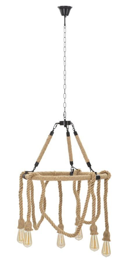 Plafondlamp Touw Cirkel – Elegante cirkelvormige hanglamp van Mauro Ferretti