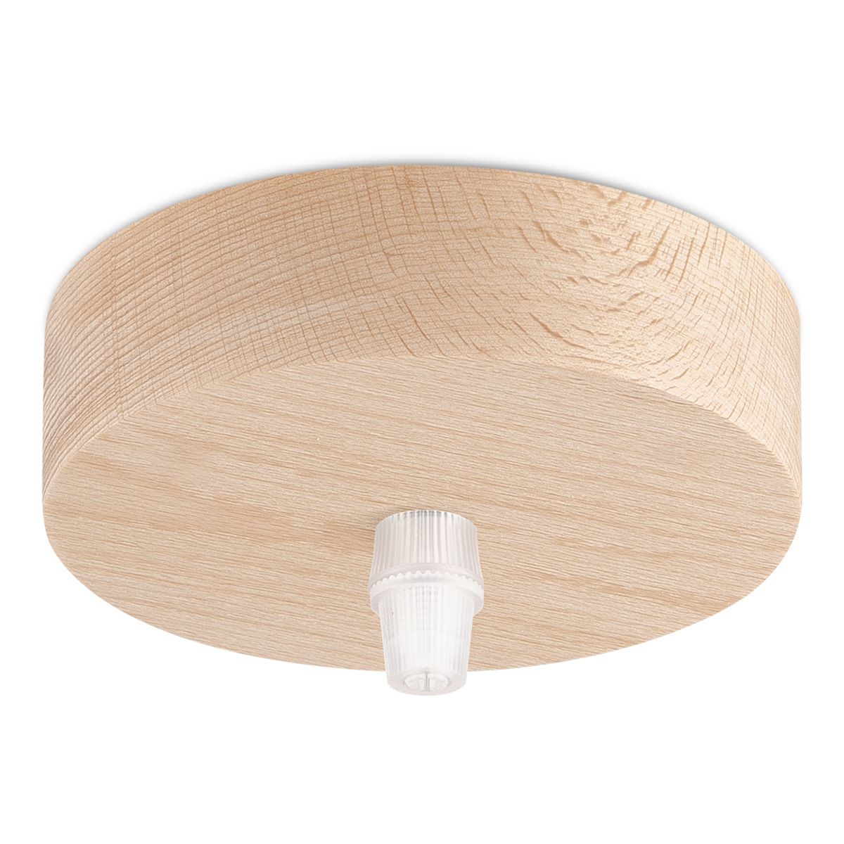 Planfondkap 1L – Ronde houten plafondkap, 10 cm diameter, naturel