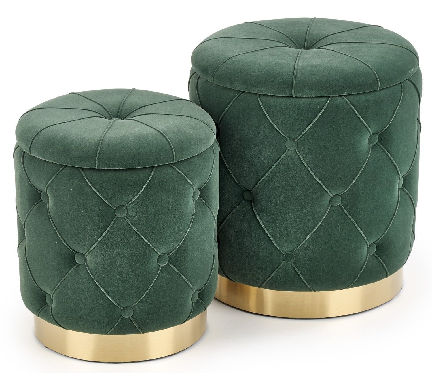 Polly Poef Set – Groene Comfort & Stijl voor je Woonkamer
