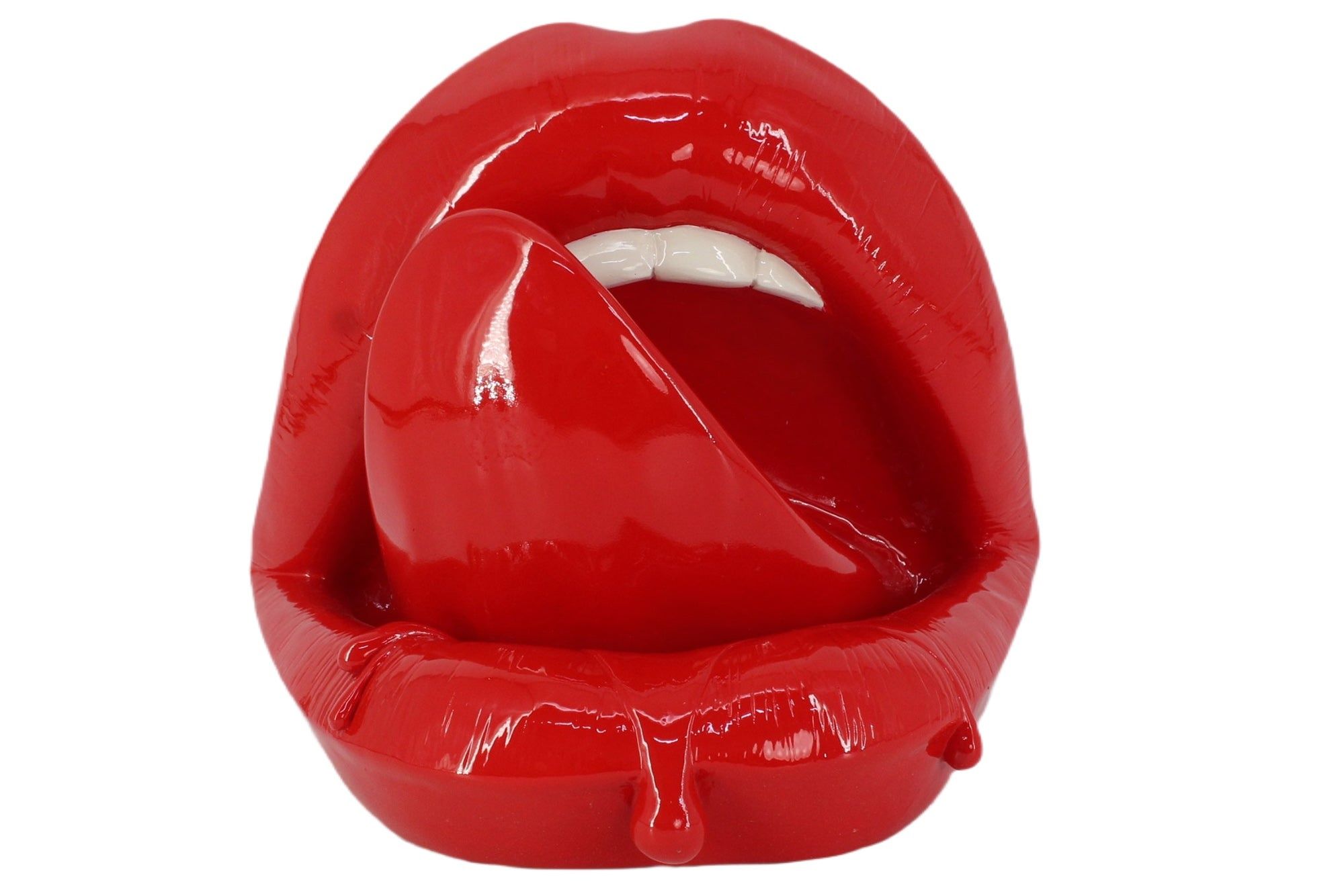 Pop‑art kunstfiguur LIP 25 cm – gedurfd rood design voor modern wonen