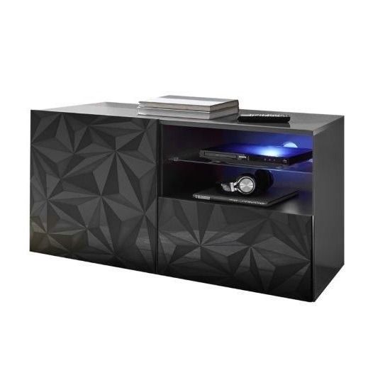 Prisma Tv-meubel 122 cm – Strak antraciet in hoogglans