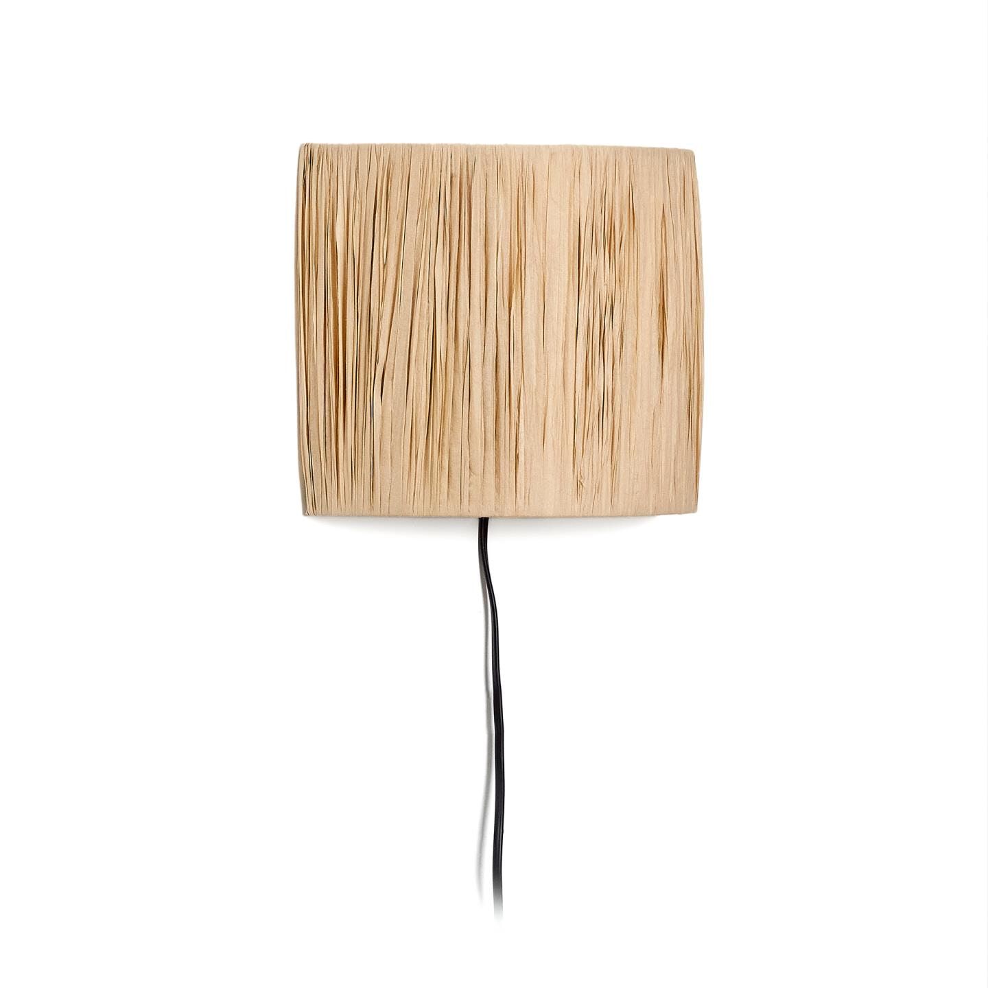 Pulmi Wandlamp van Raffia in Naturel – Kave Home