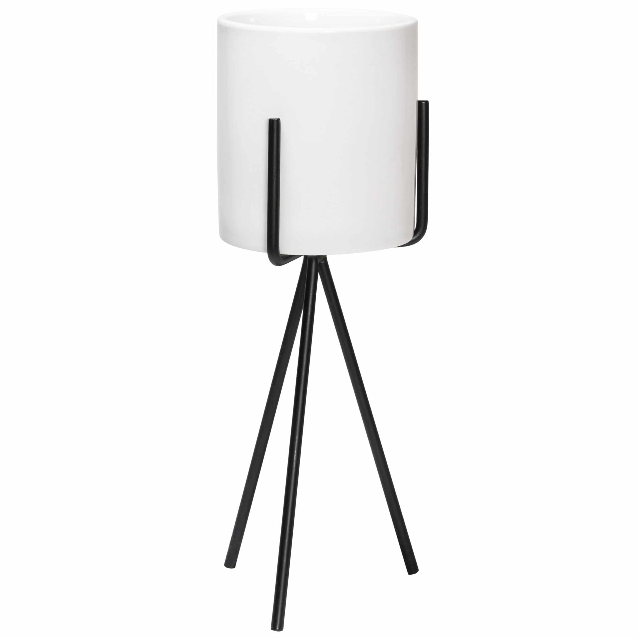 Q UVIO Bloempot met metalen driepoot – Strak design voor elke plant