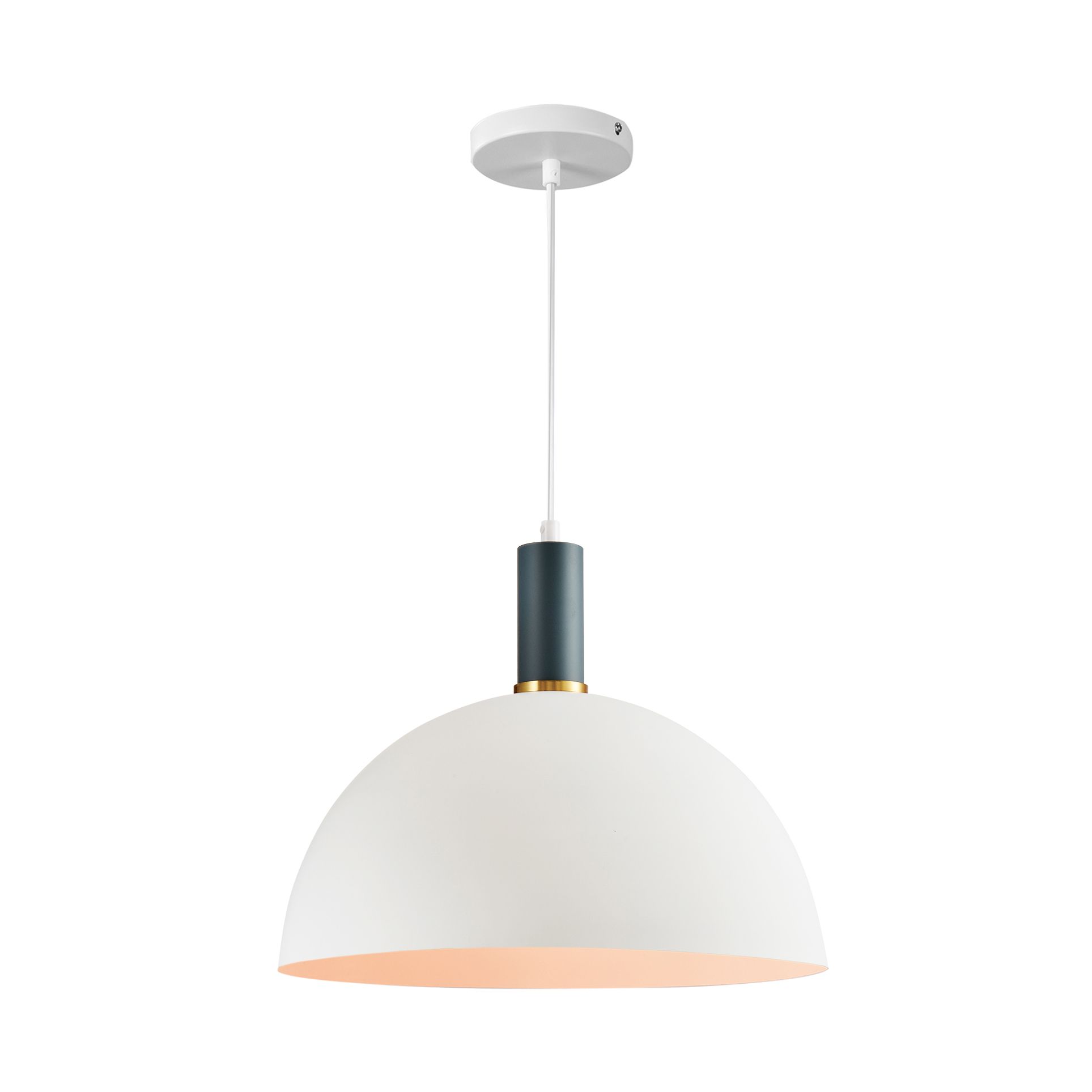Q UVIO Hanglamp retro – compacte koepel van 36 cm, eigentijdse blikvanger voor elk interieur