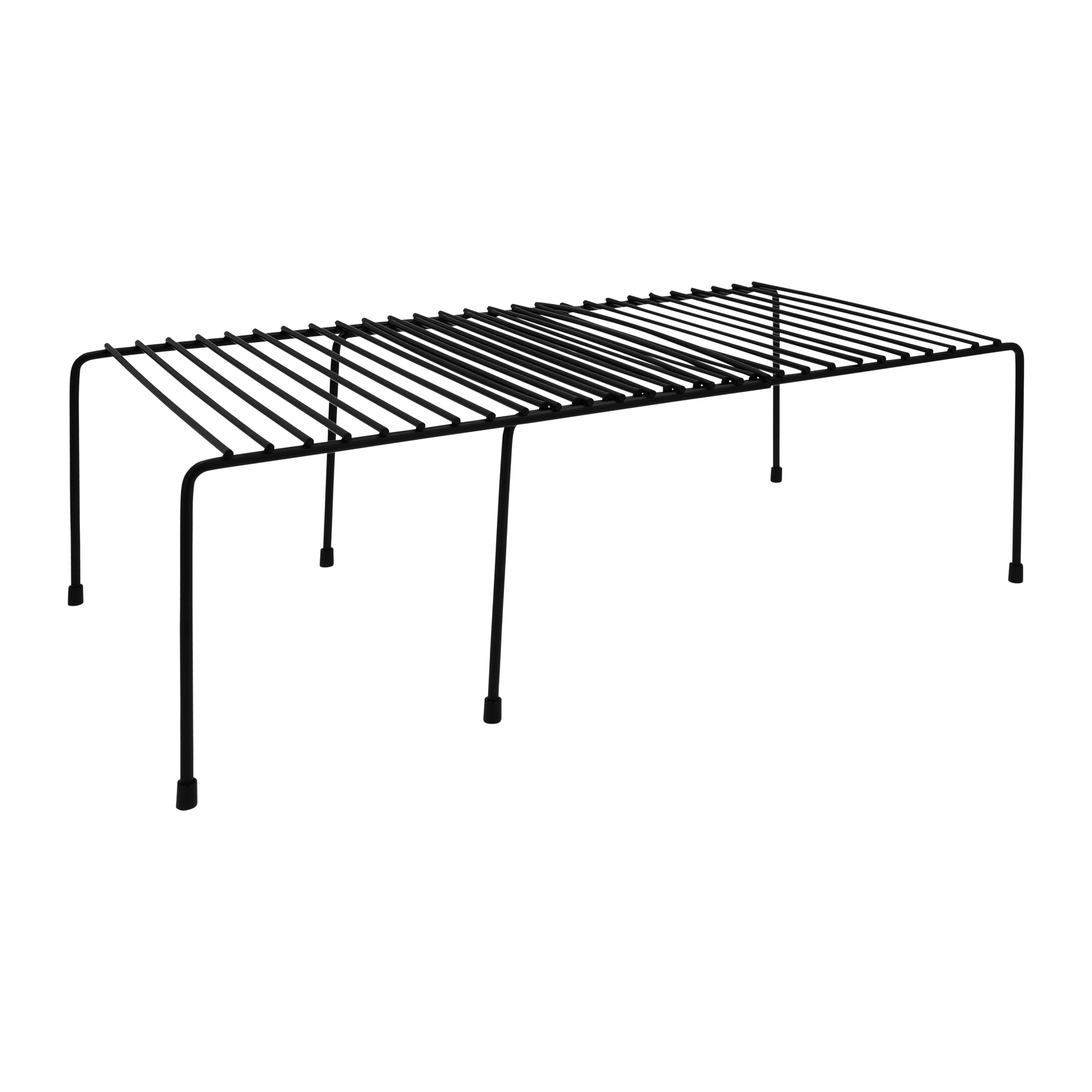 Q UVIO Keukenkast Organizer – Zwart Metaal, Flexibel en Ruimtebesparend