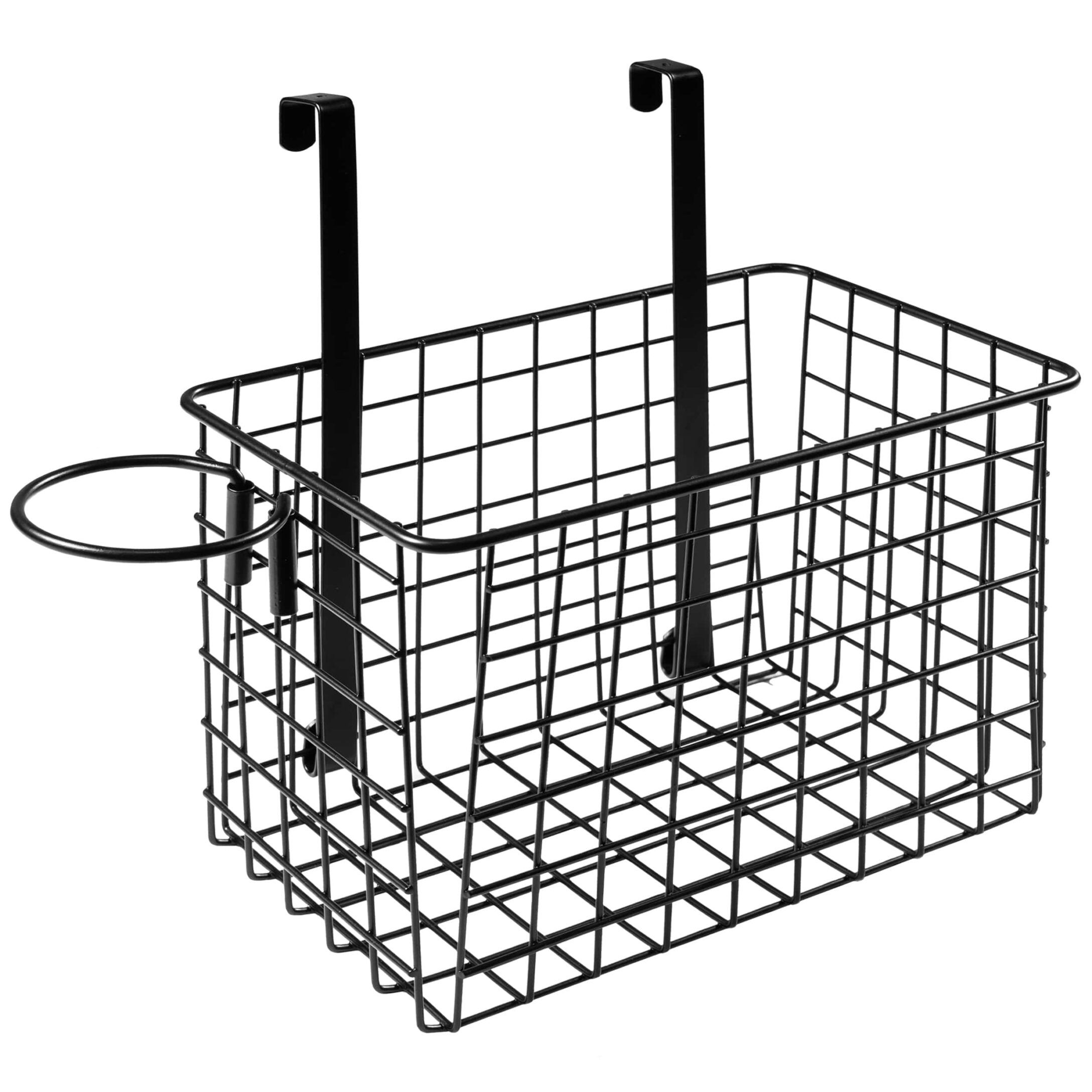 QUVIO Badkamerrek met Föhnhouder – Stoer Stalen Design (15 × 25 × 15,5 cm)