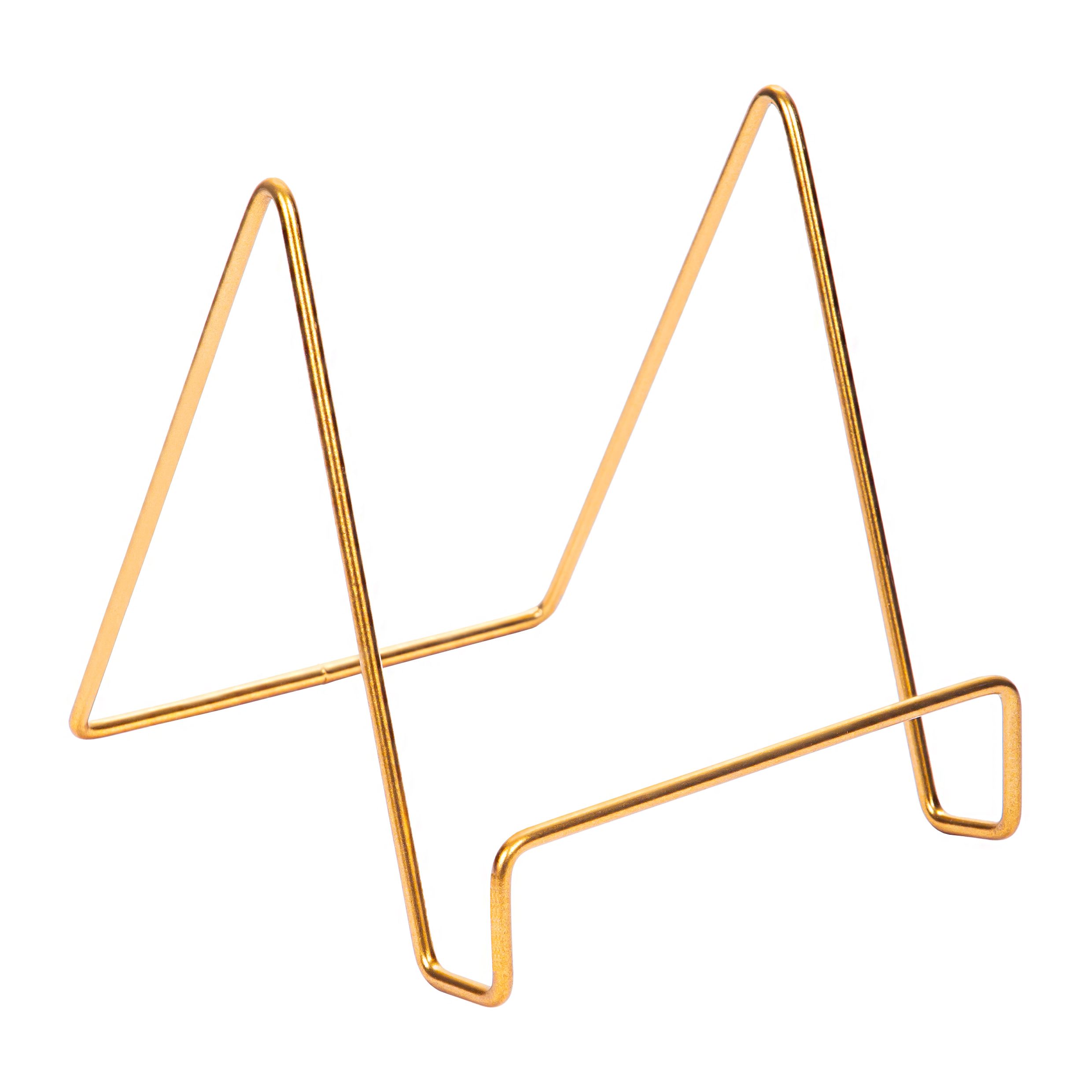 QUVIO Boekensteun Minimalistisch – Gouden Staalstandaard, 15,5 × 13 × 14 cm